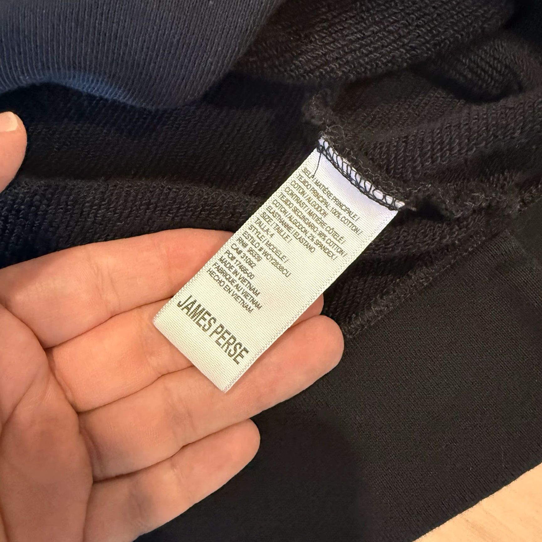 James Perse VINTAGE James Perse Jacket Women’s 4 Black Cotton Full Zip Asymmetrical Hoodie Fleece Size S / US 4 / IT 40 - 6 Thumbnail