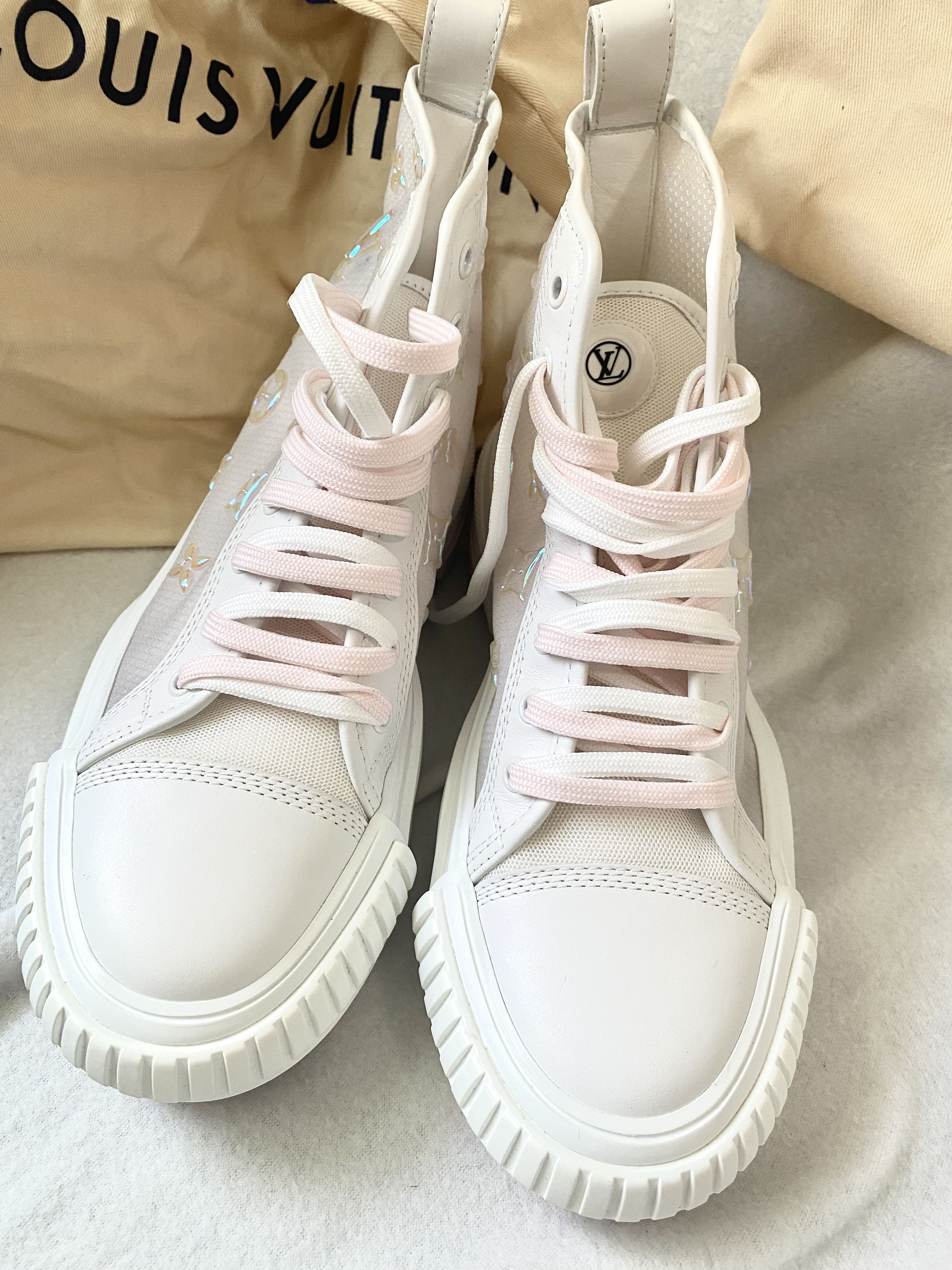 Louis Vuitton LV Monogram Mesh Sneakers Size US 8 / IT 38 - 5 Thumbnail