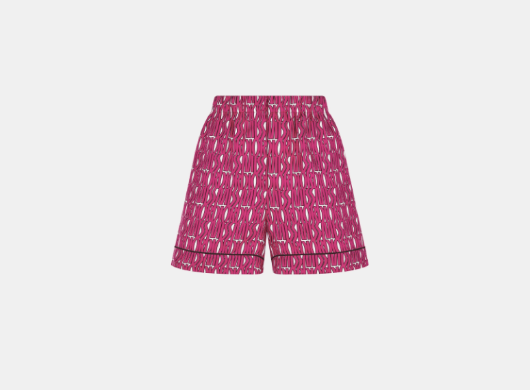 Dior o1w1db11225 451P42 Short in Fuchsia/White Size 26" / US 2 / IT 38 - 1 Thumbnail