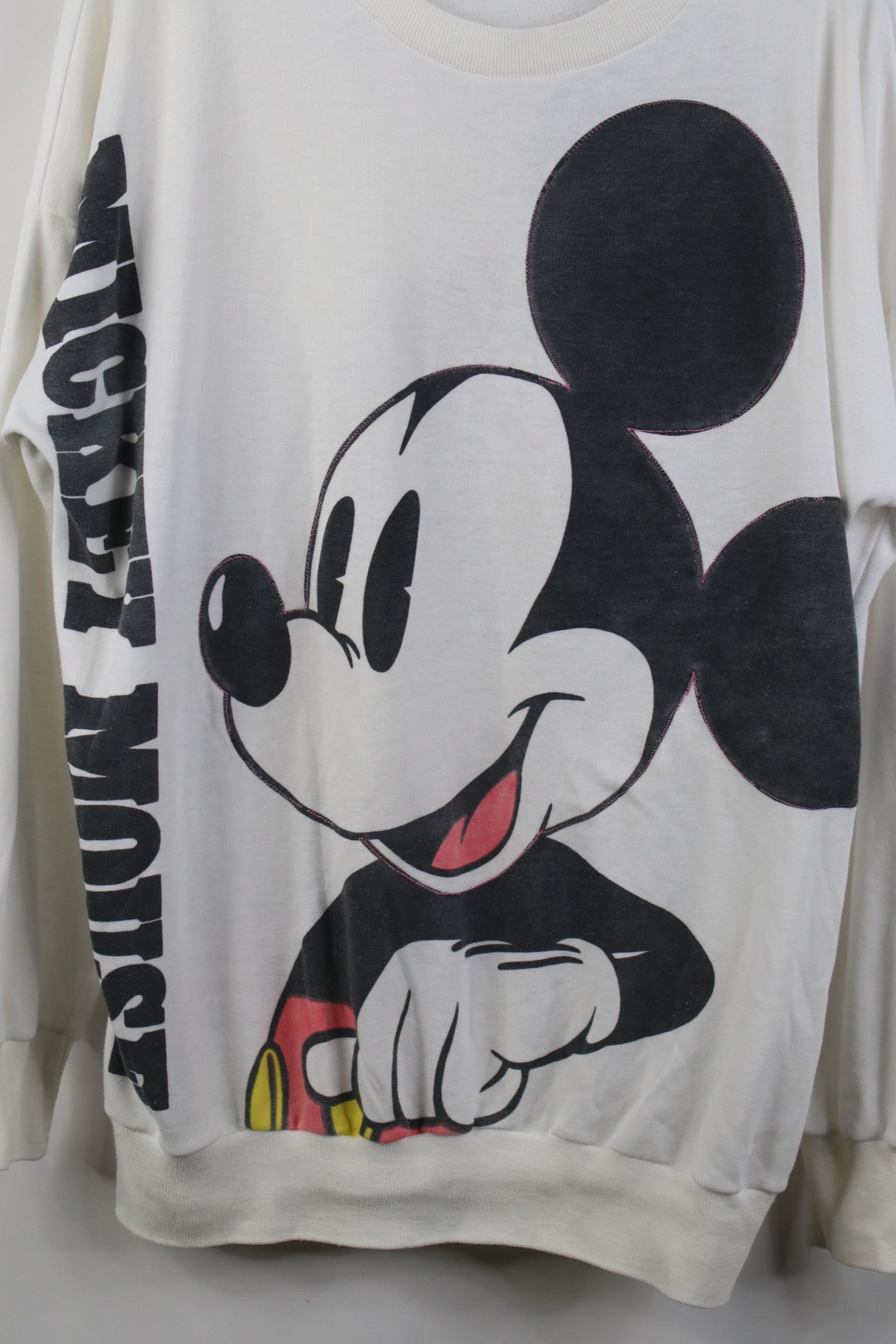 Disney Vintage 80s 90s Disney Print Mickey Mouse Sweatshirt USA Size XL / US 12-14 / IT 48-50 - 4 Thumbnail