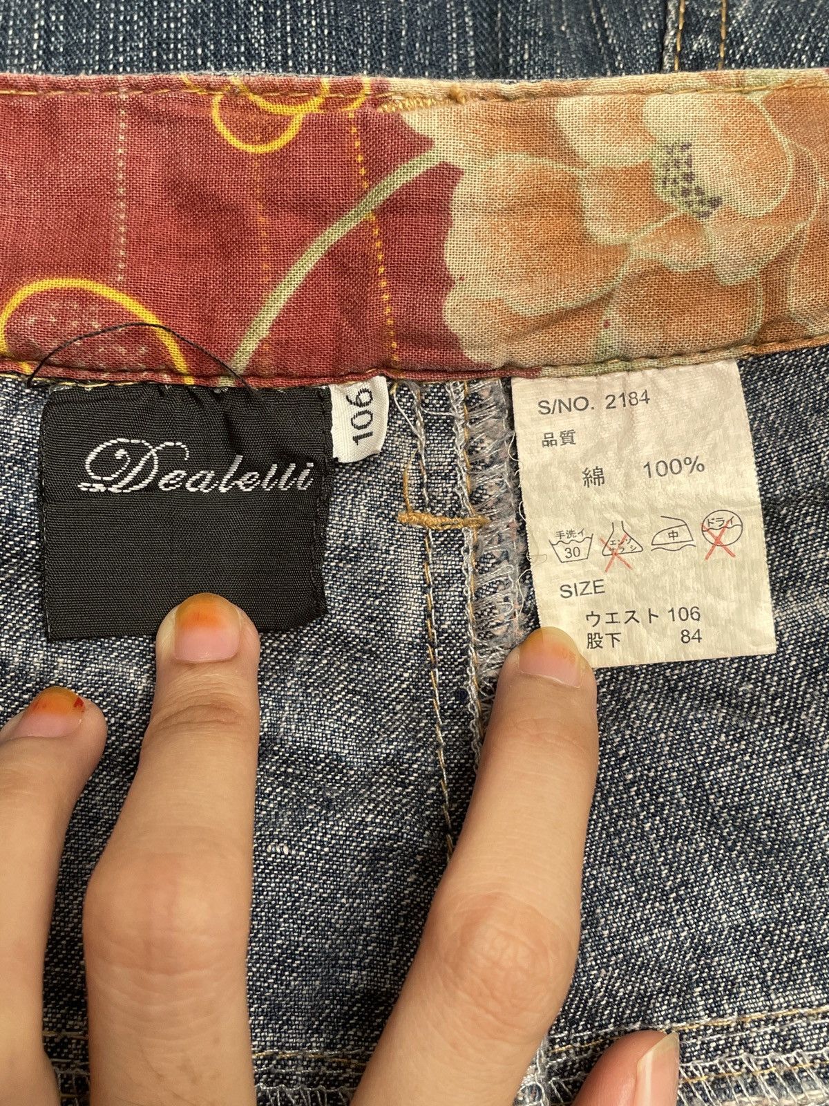 Japanese Brand Rare Design Vintage Dealetti Oversized Sukajan Jeans 1990s Size US 43 - 9 Thumbnail