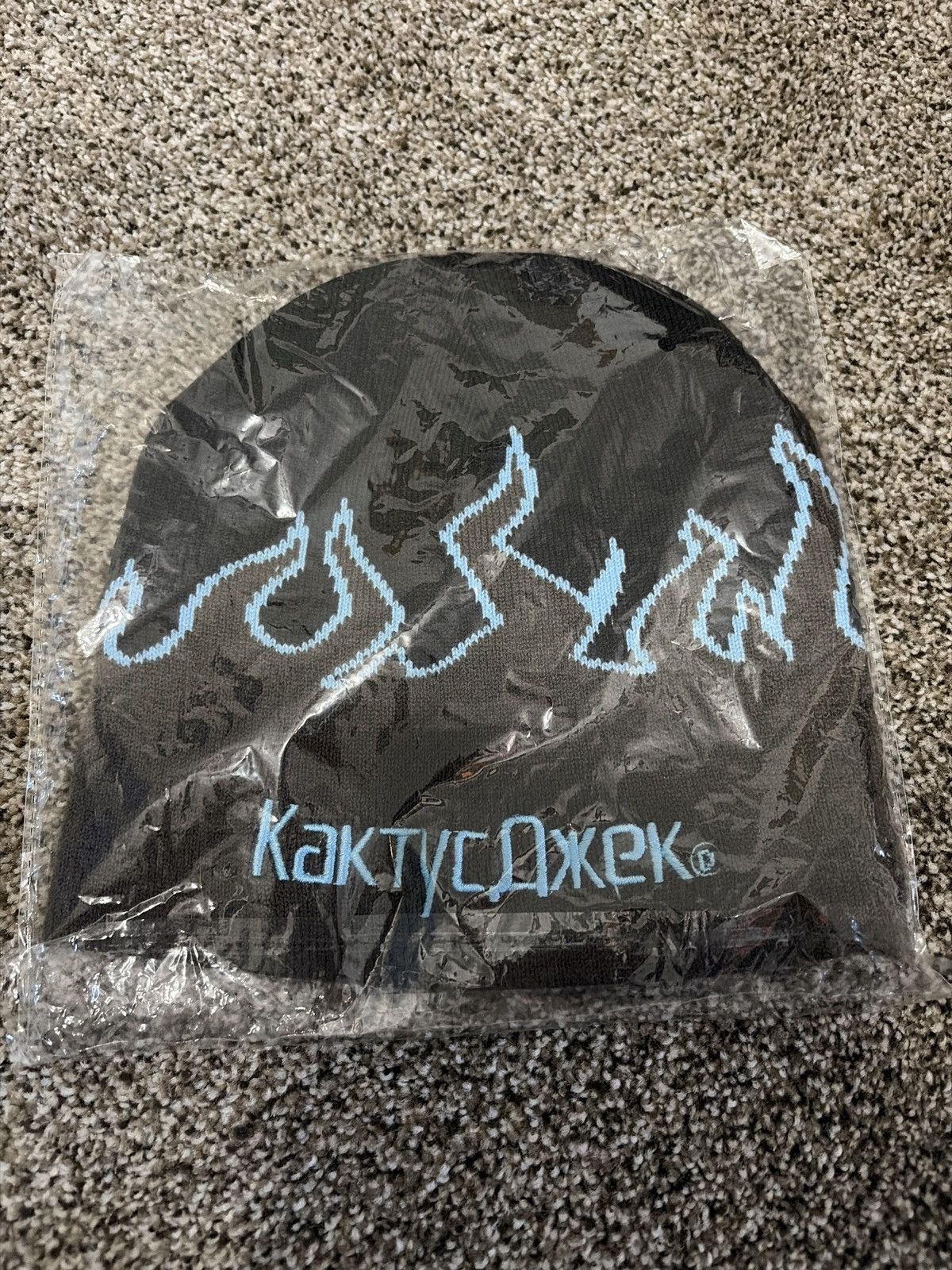 Travis Scott Travis Scott Skully Beanie Flames Size ONE SIZE - 1 Thumbnail