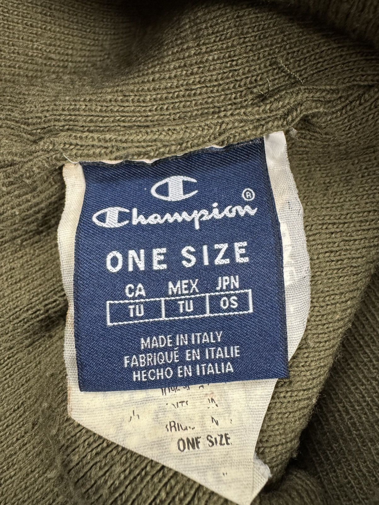 Champion × Vintage Vintage 90s Champion small logo beanie earth tones Kanye y2k Size ONE SIZE - 7 Thumbnail