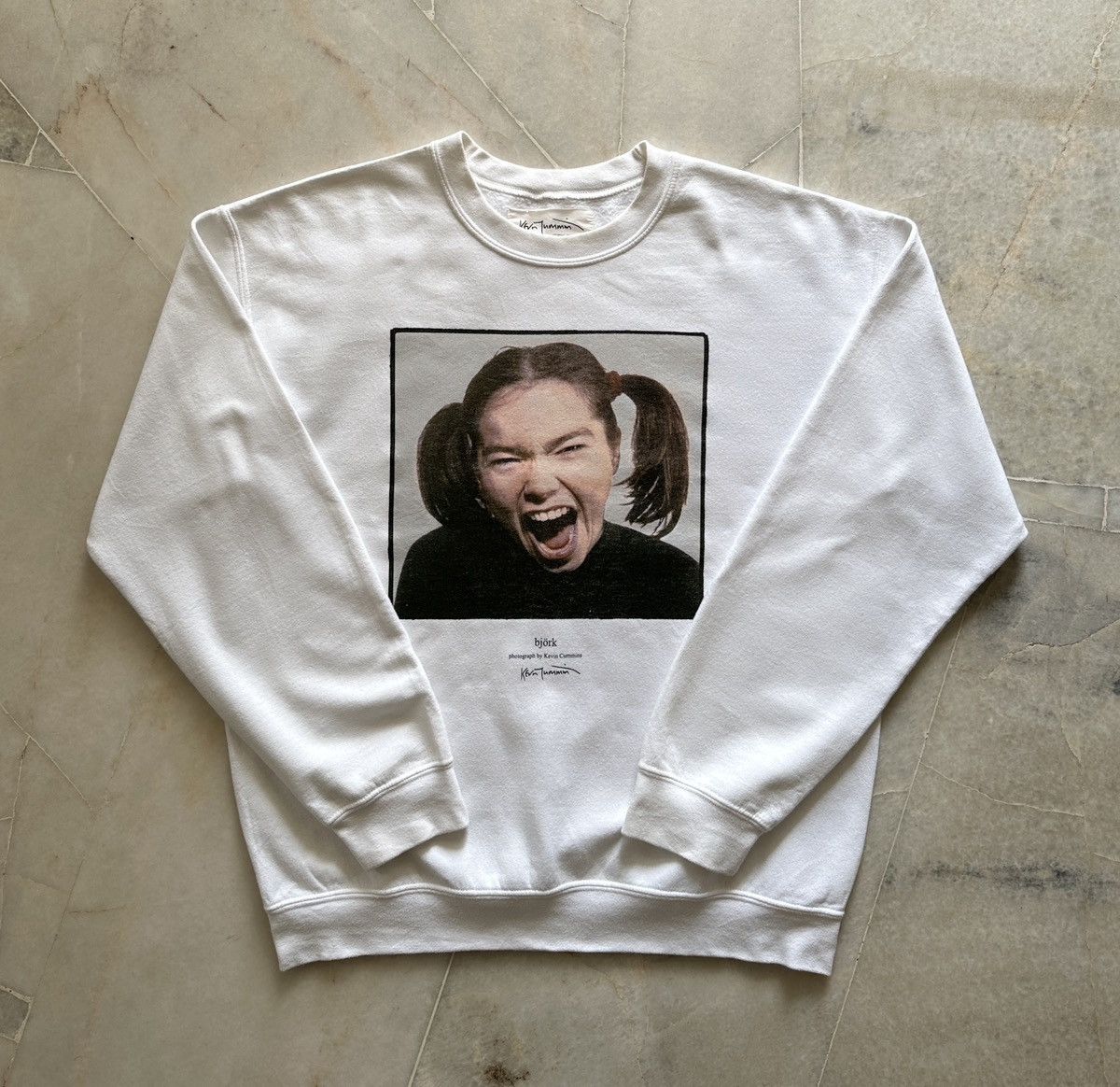 Band Tees Journal Standard BJORK PHOTOGRAPH BY KEVIN CUMMINS SWEATSHIRT Grailed