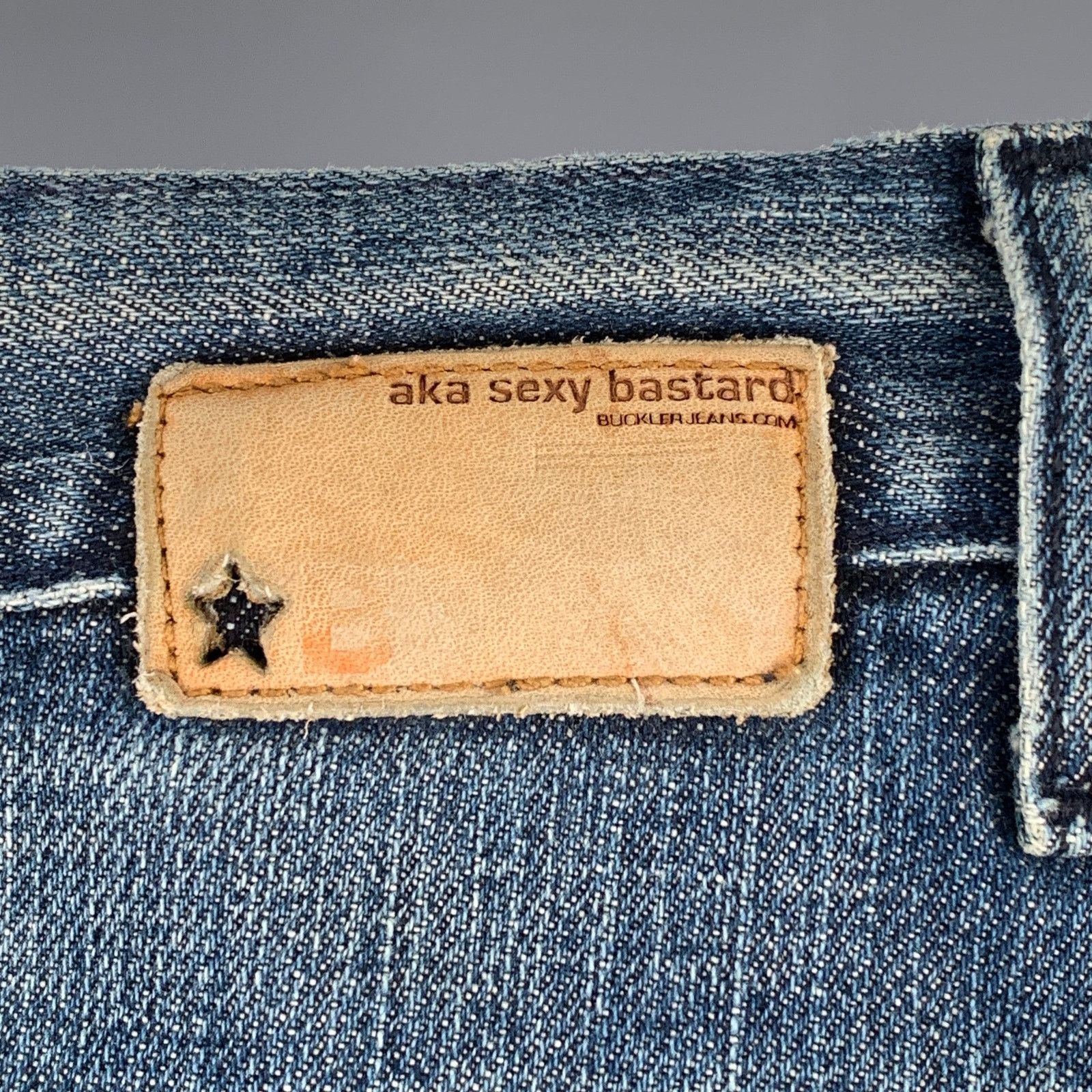 Buckler BUCKLER Size 31 Blue Cotton Denim Straight Jeans Size US 31 - 3 Thumbnail