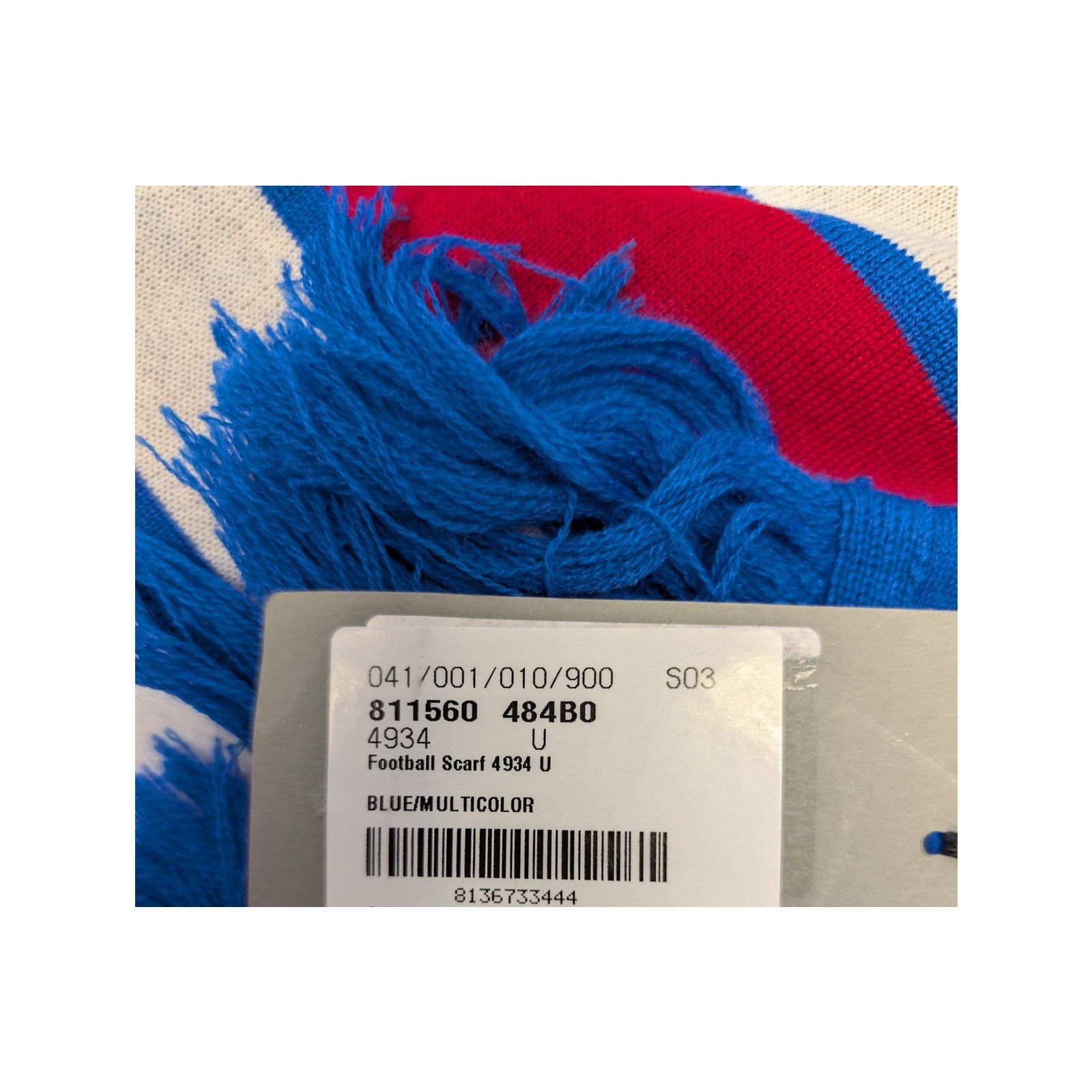 Balenciaga o1rshd1 Size: OS / Q:2 / Football Scarf in Blue/Multicolor Size ONE SIZE - 18 Thumbnail
