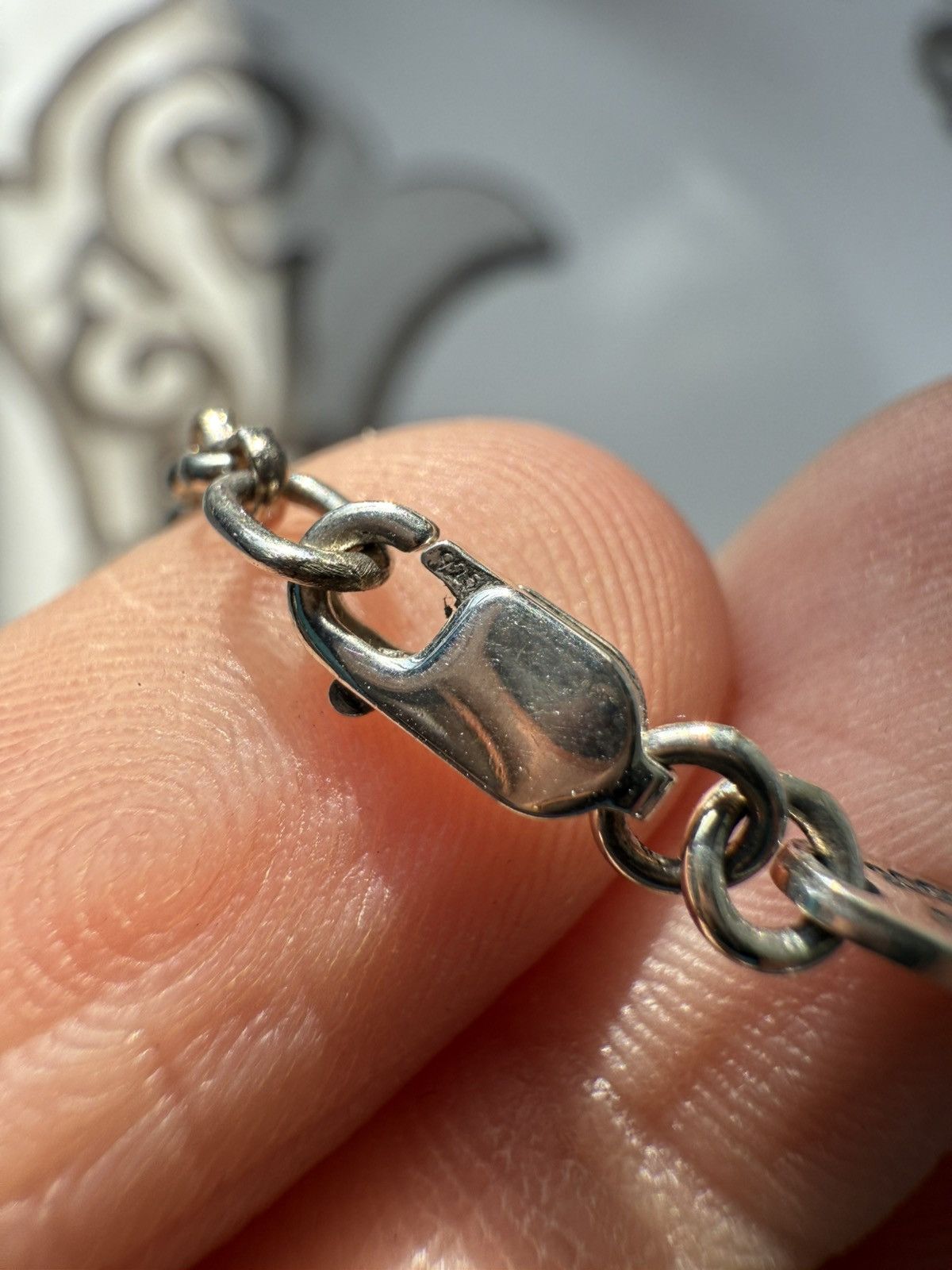 Chrome Hearts 🔥Chrome Hearts Silver Safety Pin w/Diamond Necklace🔥 Size ONE SIZE - 6 Thumbnail