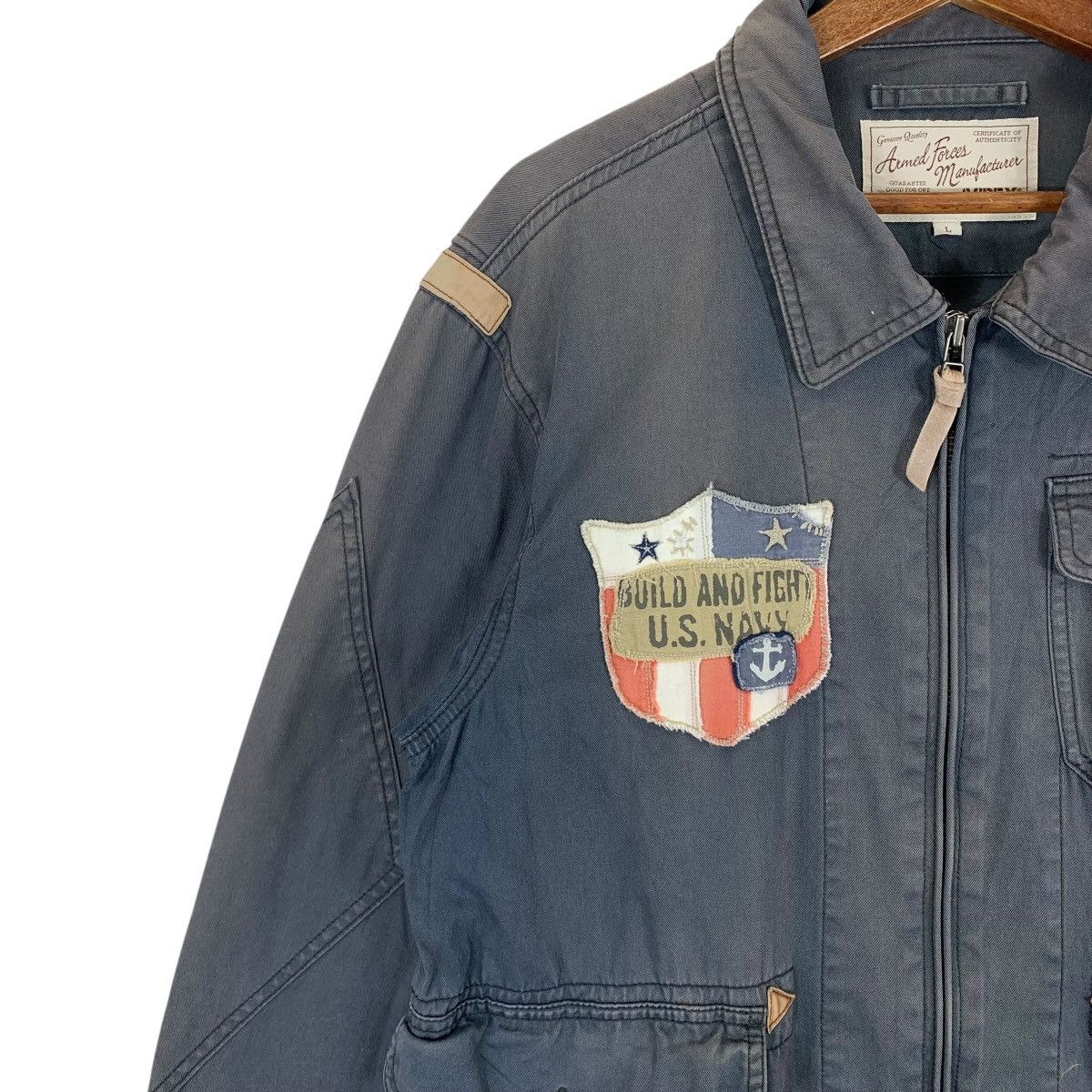 Avirex Vintage Avirex Armed Forces U.S. Navy Full Zip Jacket Size US L / EU 52-54 / 3 - 5 Thumbnail