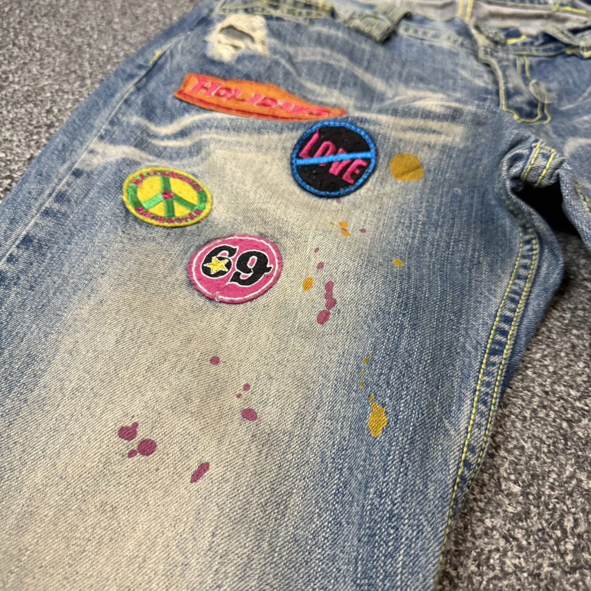 Hysteric Glamour 🔥🇯🇵 Vintage Avant Garde BackStar Paint Patch Denim Size US 33 - 11 Thumbnail