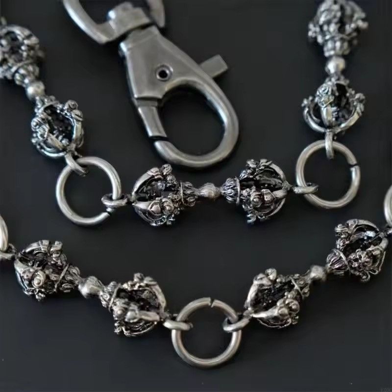 Vintage Pattern Metal Hook wallet jeans chain accessories Size ONE SIZE - 4 Thumbnail