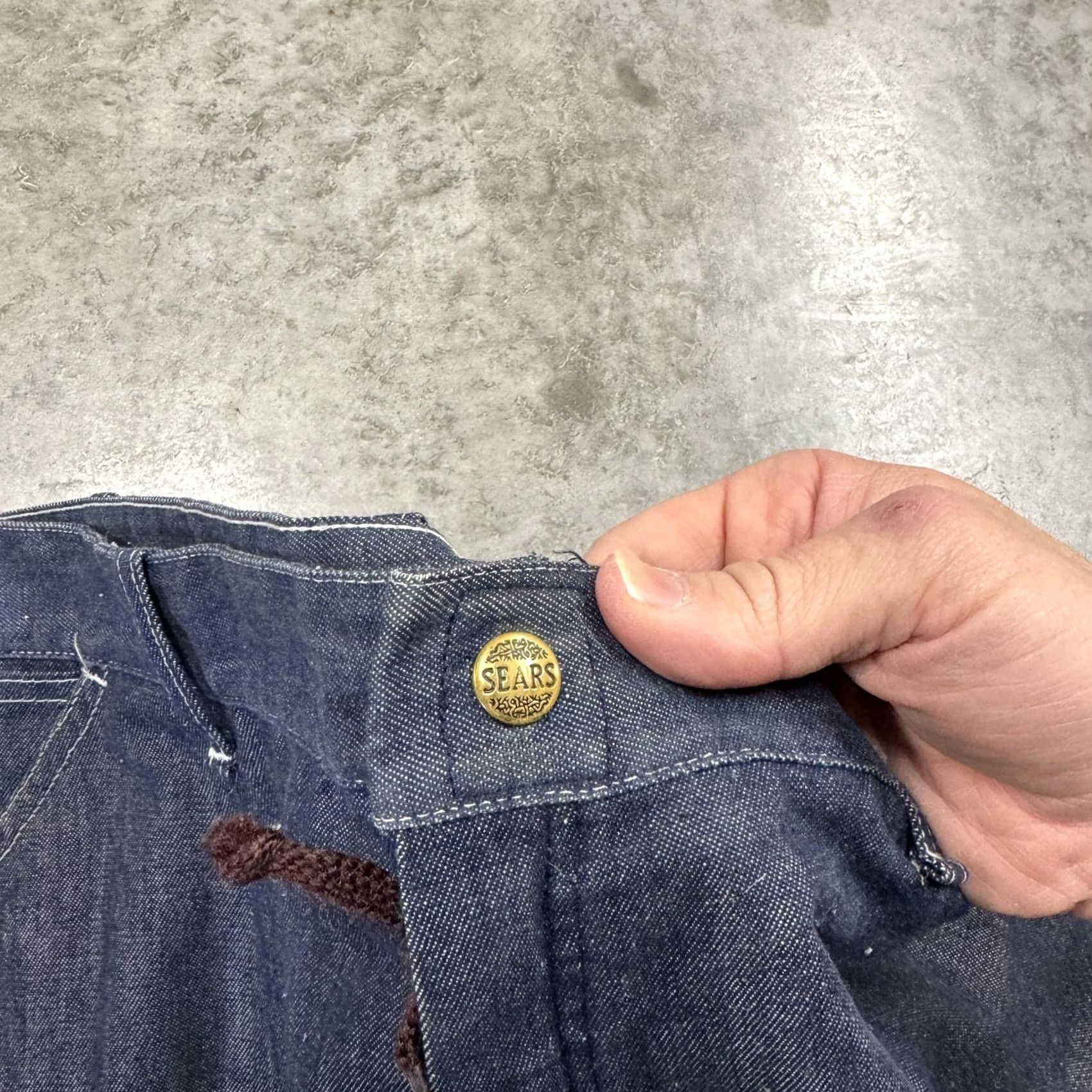Sears VINTAGE Sears Jeans Mens 42x30 Blue Perma-Prest Workwear Straight Carpenter 70s Jeans Mens Blue 42x30 Vintage Sears Size US 42 / EU 58 - 4 Thumbnail