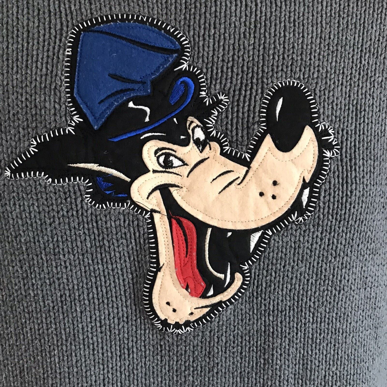 Disney Disney Big Bad Wolf Gray Chunky Embroider Pullover Sweater M Size M / US 6-8 / IT 42-44 - 4 Thumbnail