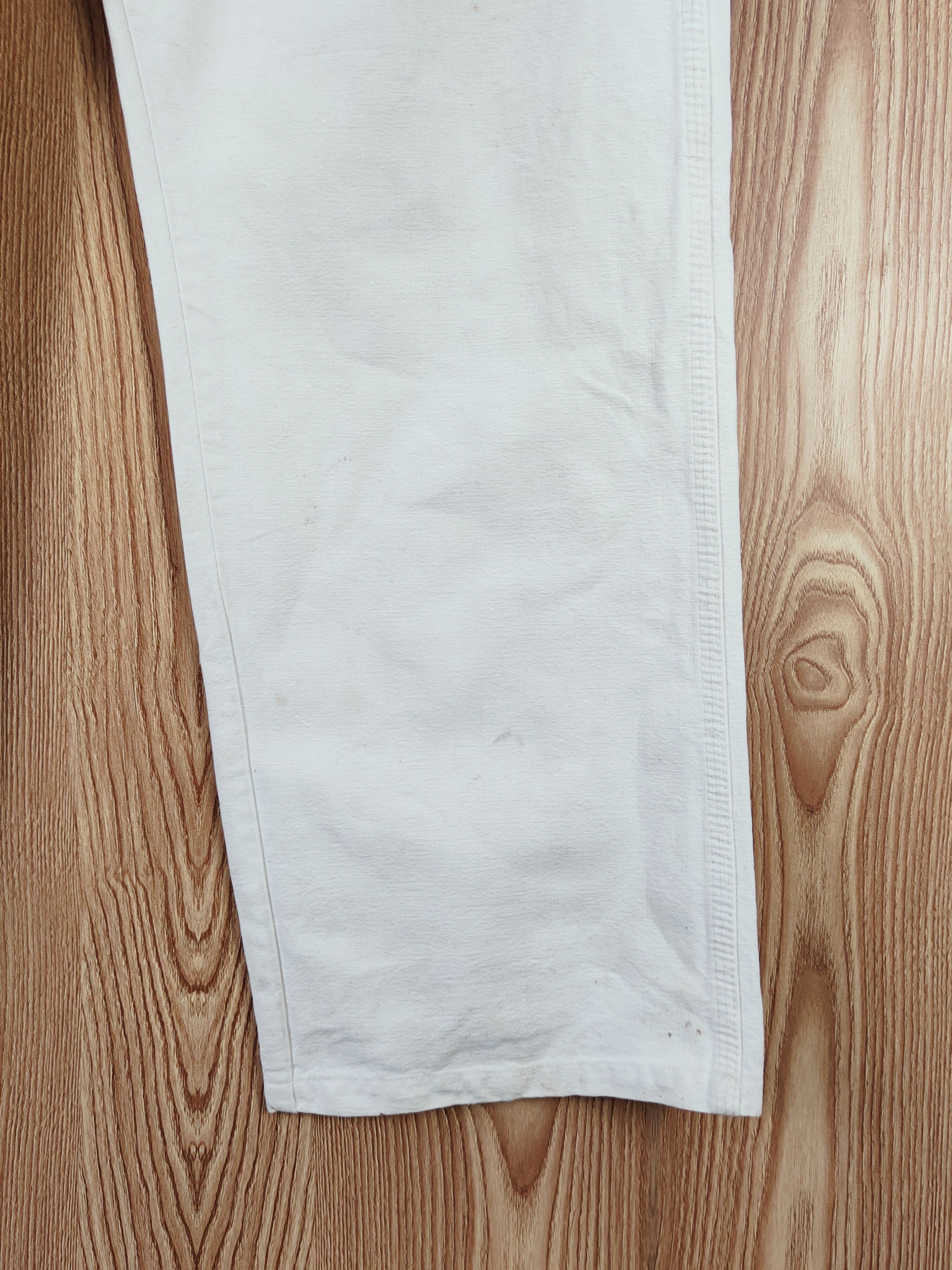 Vintage Blue Bell White Distressed Ripped Jeans #W530 Size US 36 / EU 52 - 7 Thumbnail