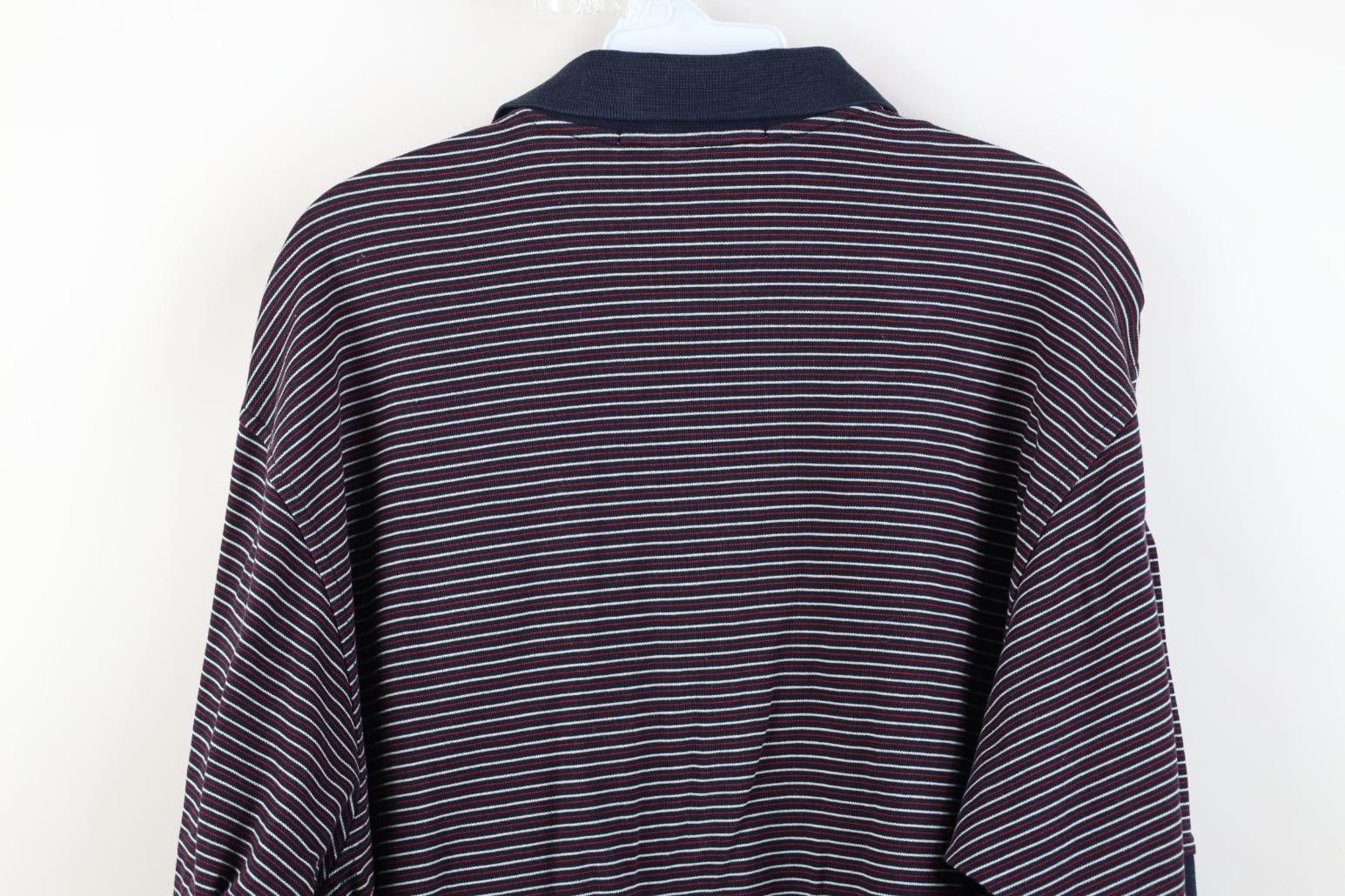 Vintage Vintage Y2K 2003 US Open Olympia Fields Striped Polo Shirt Size US L / EU 52-54 / 3 - 11 Thumbnail