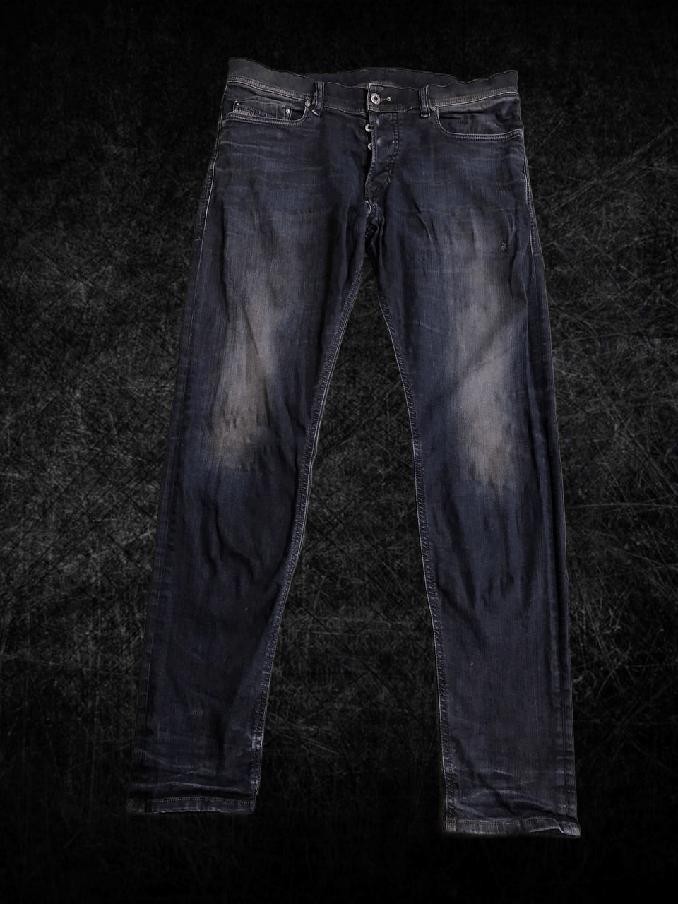 Diesel DIESEL TEPPHAR Jeans Dark Blue Stretch Distressed Mens Size US 32 / EU 48 - 1 Thumbnail