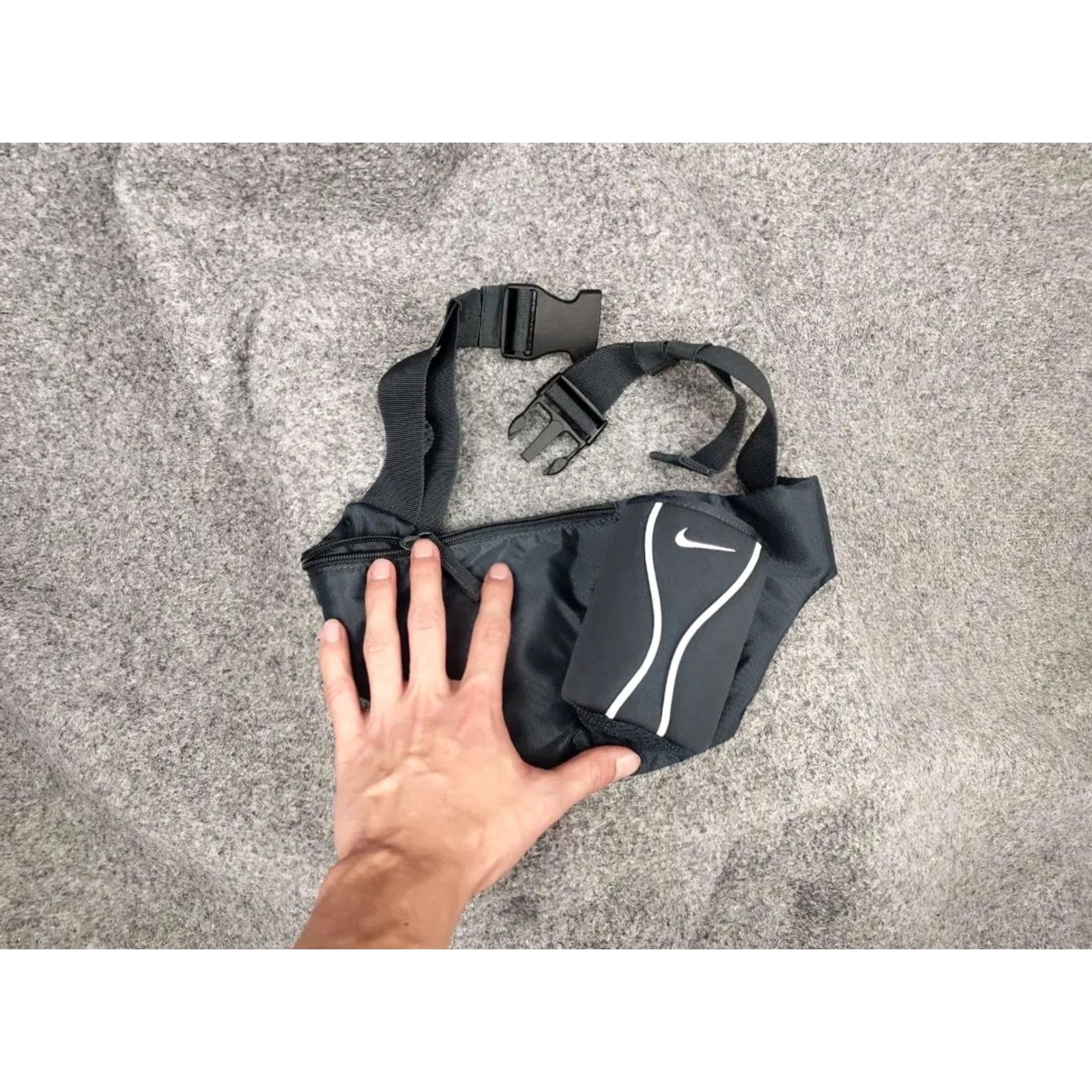 Nike VINTAGE Nike Water Bottle Holder Waist Gray bag hiking Size ONE SIZE - 7 Thumbnail