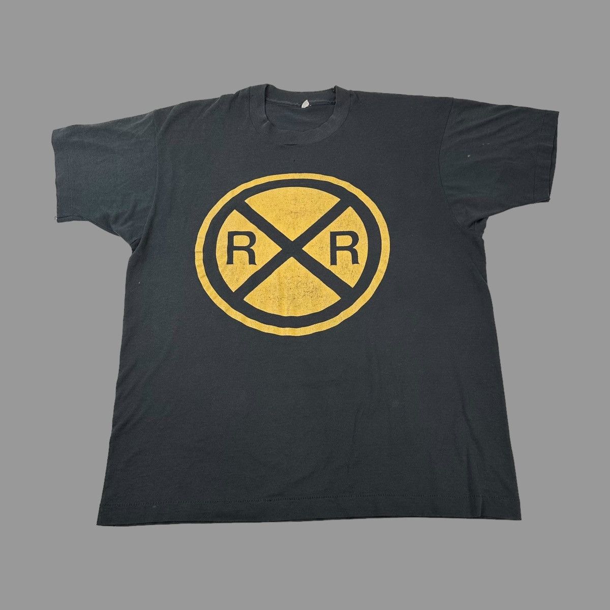 Vintage 1980s railroad xing T-shirt