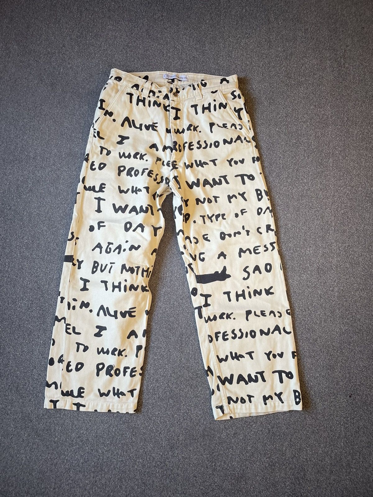 Polar Skate Co. Polar Text pants Size US 30 / EU 46 - 1 Thumbnail