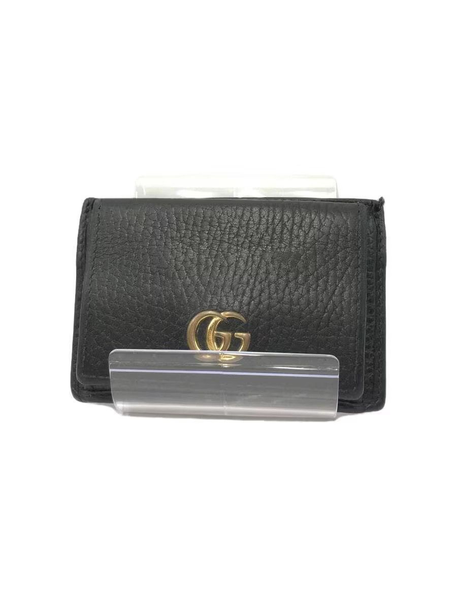 Gucci Gucci Leather Coin Case Black Size ONE SIZE - 1 Thumbnail