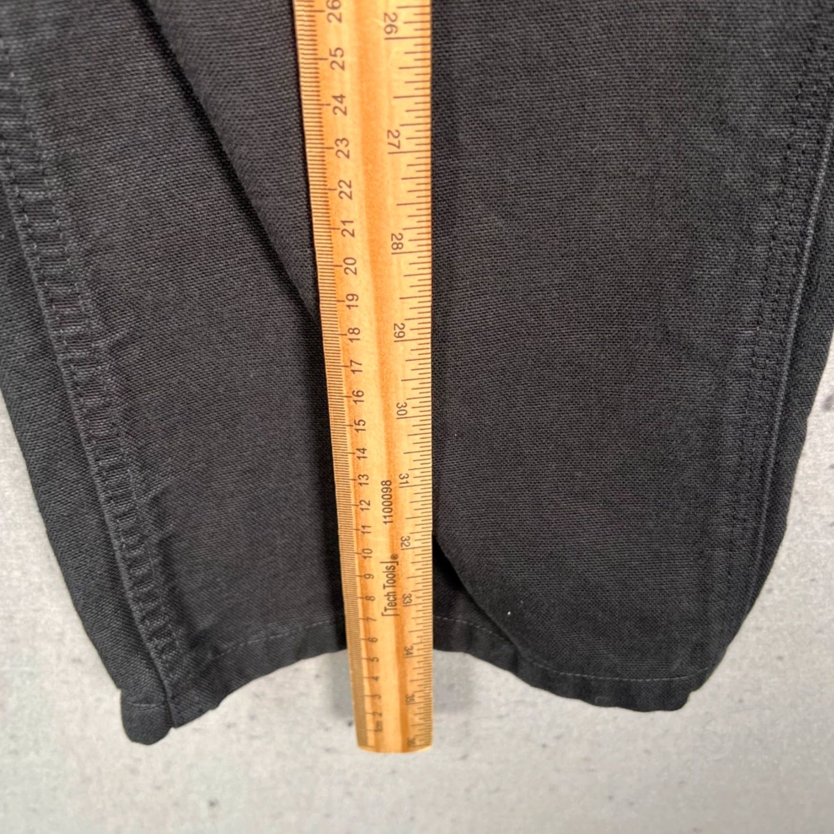 Carhartt Carhartt Mens Pants Carpenter 32x25 Black 100% Cotton Canvas 5-Pocket Logo Workwear Straight Inseam 25 in Mens Size US 32 / EU 48 - 6 Thumbnail