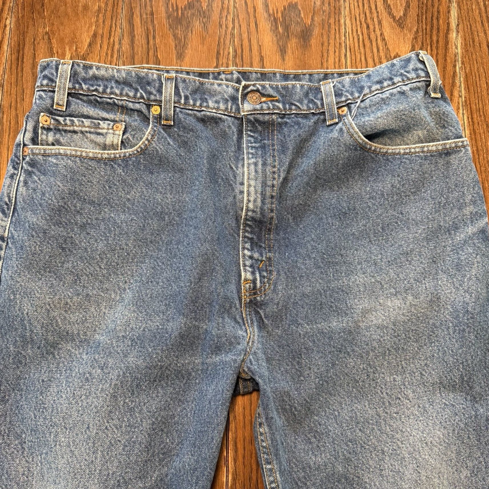 Levi's VINTAGE Levi’s 505 Men’s Straight Leg Jeans 38x31 Blue Denim Size US 38 / EU 54 - 4 Thumbnail