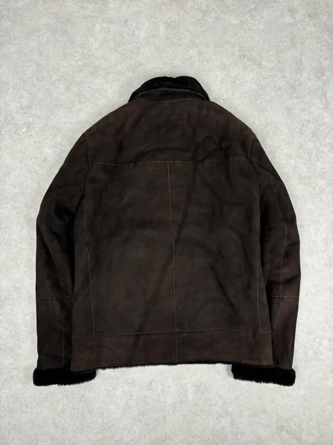 Prada AW2012 Prada Dark Brown Shearling Leather Jacket Size US M / EU 48-50 / 2 - 5 Thumbnail