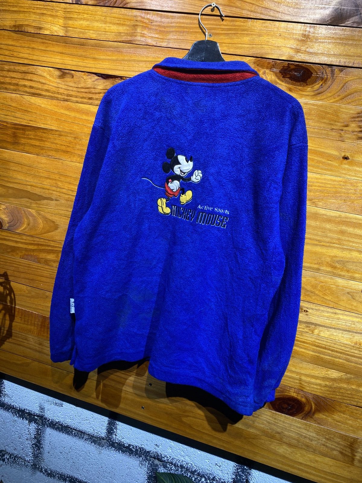 Disney Vintage 90s Disney Mickey & Co. Blue Fleece Pullover Unisex Size US M / EU 48-50 / 2 - 6 Thumbnail