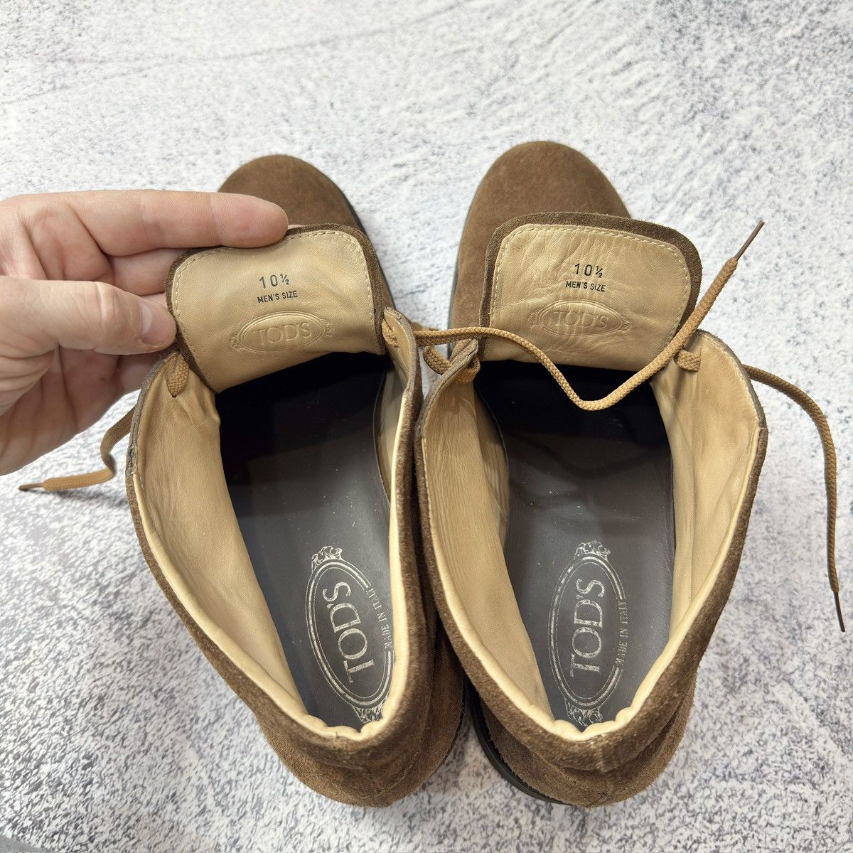 Handmade × Tod's TOD’S Mens Brown Suede Chukka Boots US11.5 UK10.5 29.5cm Size US 11.5 / EU 44-45 - 12 Thumbnail
