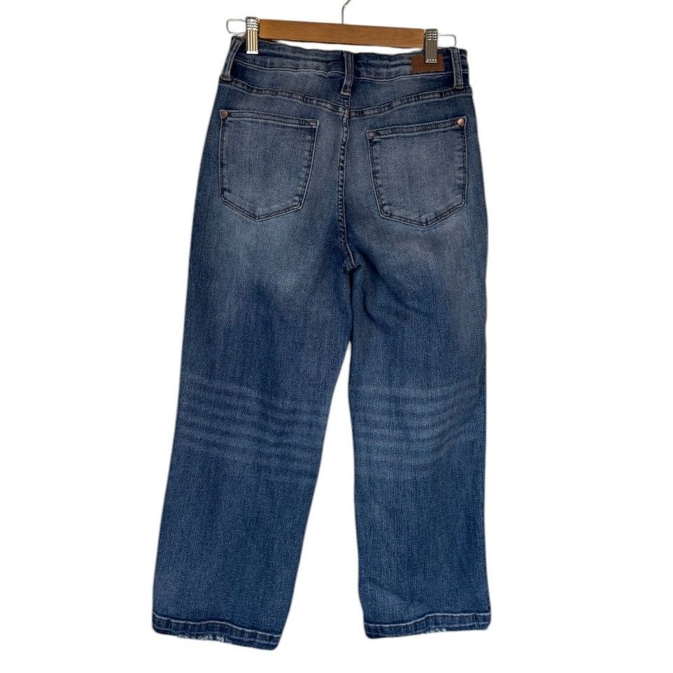 Judy Blue Judy Blue Jeans Women 25 Blue Wide Leg Crop Denim JB88592 Size 25" / US 0 / IT 36 - 5 Thumbnail