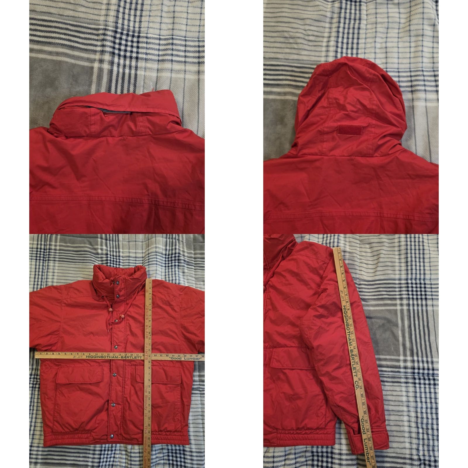 Eddie Bauer VINTAGE Eddie Bauer Jacket Bomber Mens XL Red Down Hooded Nylon Quilted Mid-Length 80s 90s Outdoor Winter Fall Spring Size US XL / EU 56 / 4 - 9 Thumbnail