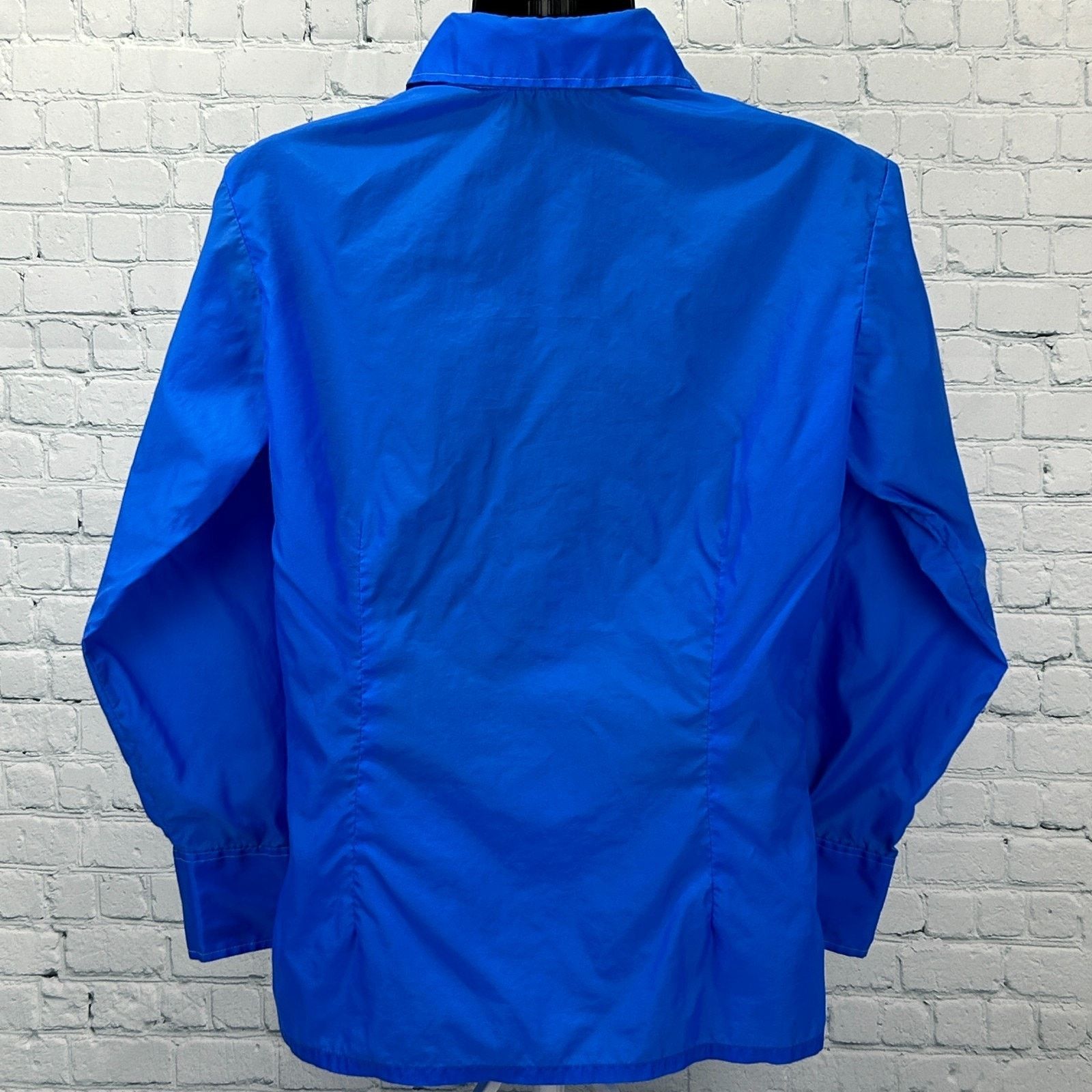 Vintage Vintage 70s Skyr Button Front Shirt Jacket Blue Disco M Size US M / EU 48-50 / 2 - 3 Thumbnail