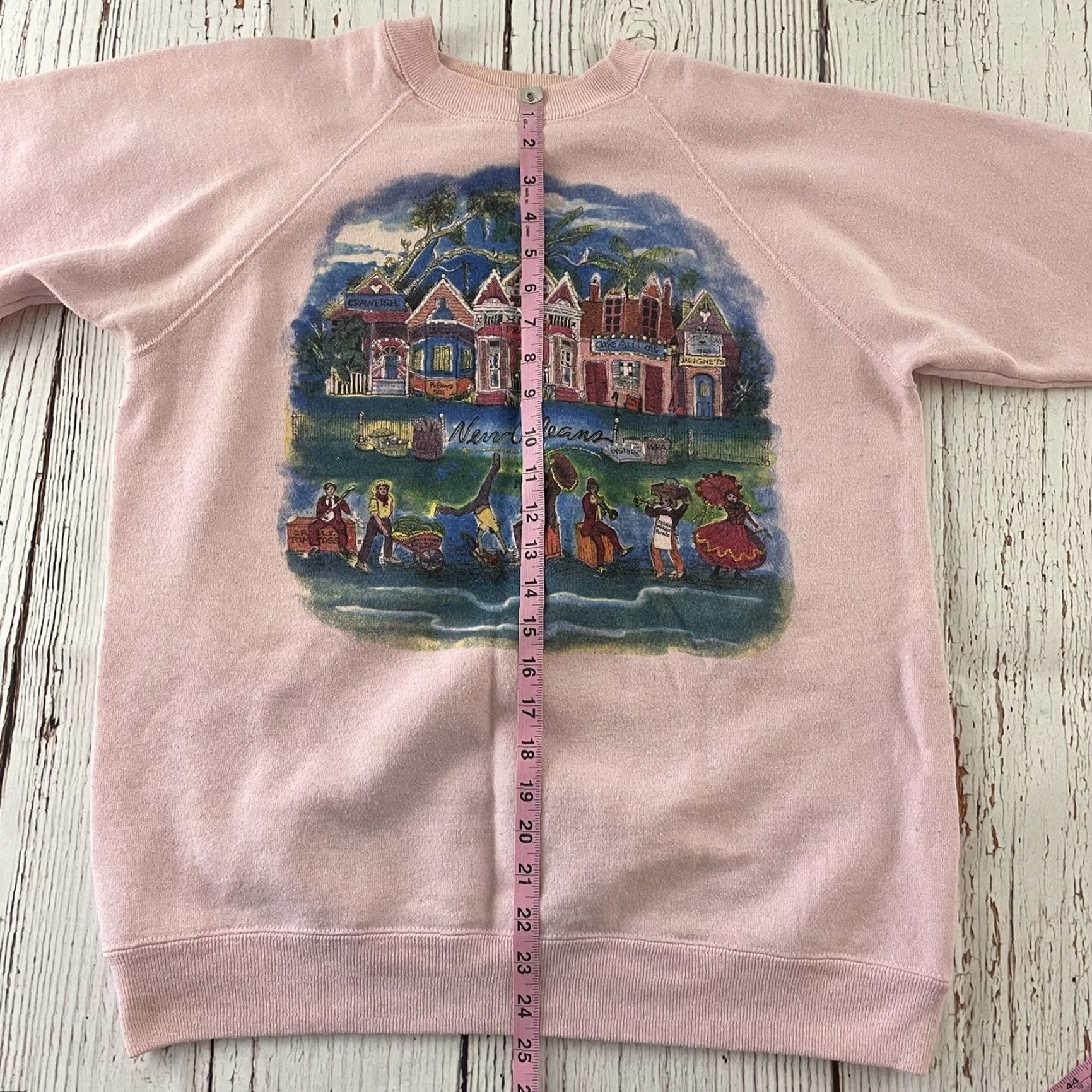 Hanes VINTAGE Hanes Sweatshirt Pullover Mens L Pink New Orleans Activewear Shirt Size US L / EU 52-54 / 3 - 5 Thumbnail