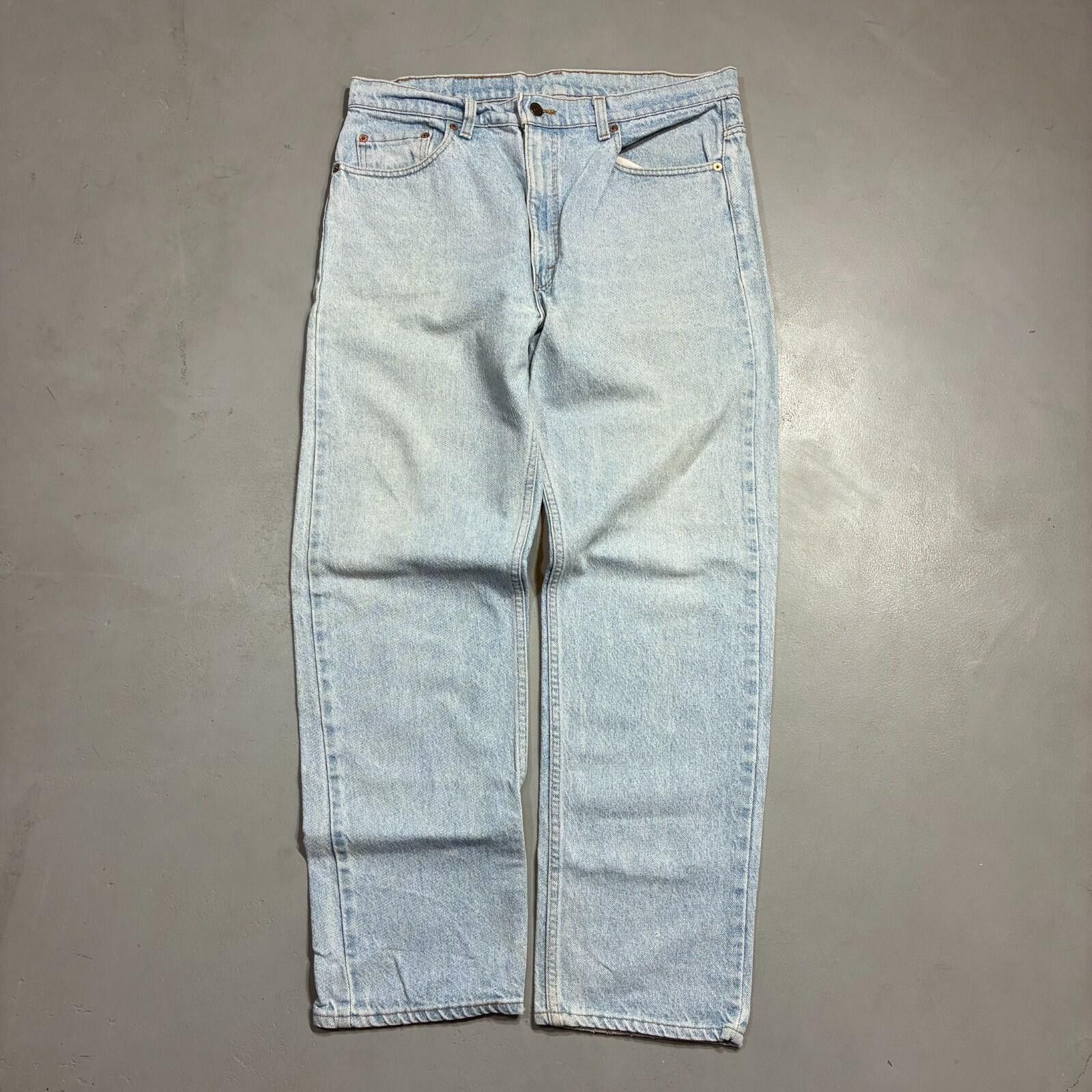 Levi's vintage levi's 550 light wash relaxed jeans w35 Size US 34 / EU 50 - 1 Thumbnail