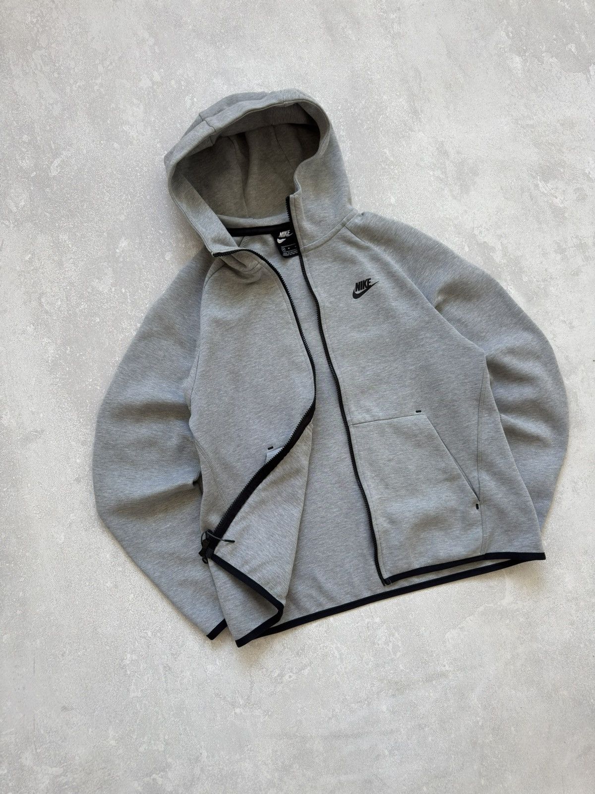 Nike Nike Tech Fleece 2019 Full Zip Gray Hoodie Drill Logo Size US M / EU 48-50 / 2 - 2 Thumbnail