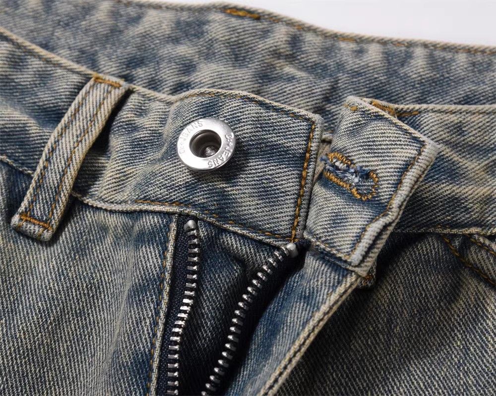 Japanese Brand × Jean Street vintage patchwork distressed bootcut jeans Size US 32 / EU 48 - 4 Thumbnail