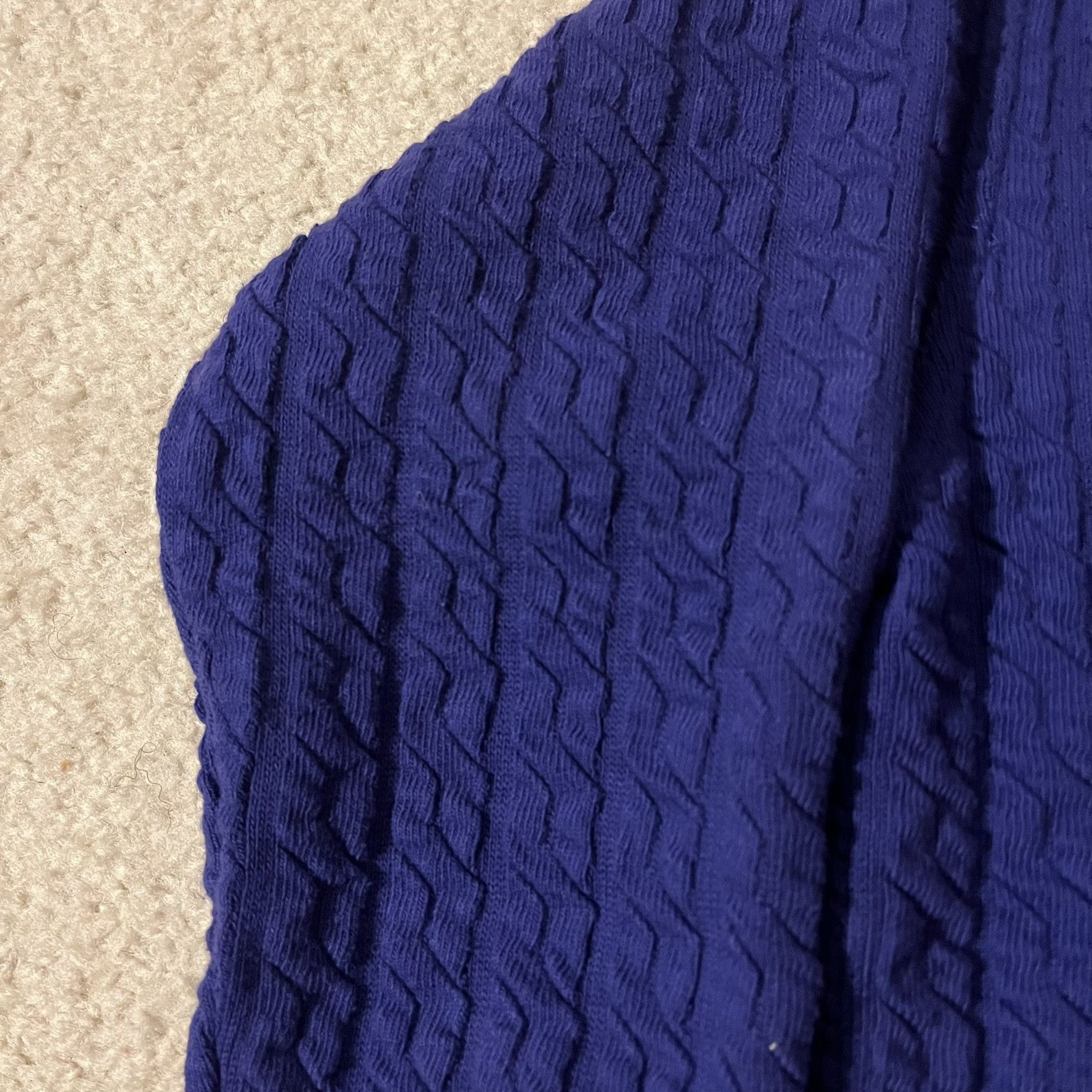 Other Classiques Sport Petites Indigo Gold Accent Quarter Sweater Size M / US 6-8 / IT 42-44 - 5 Thumbnail