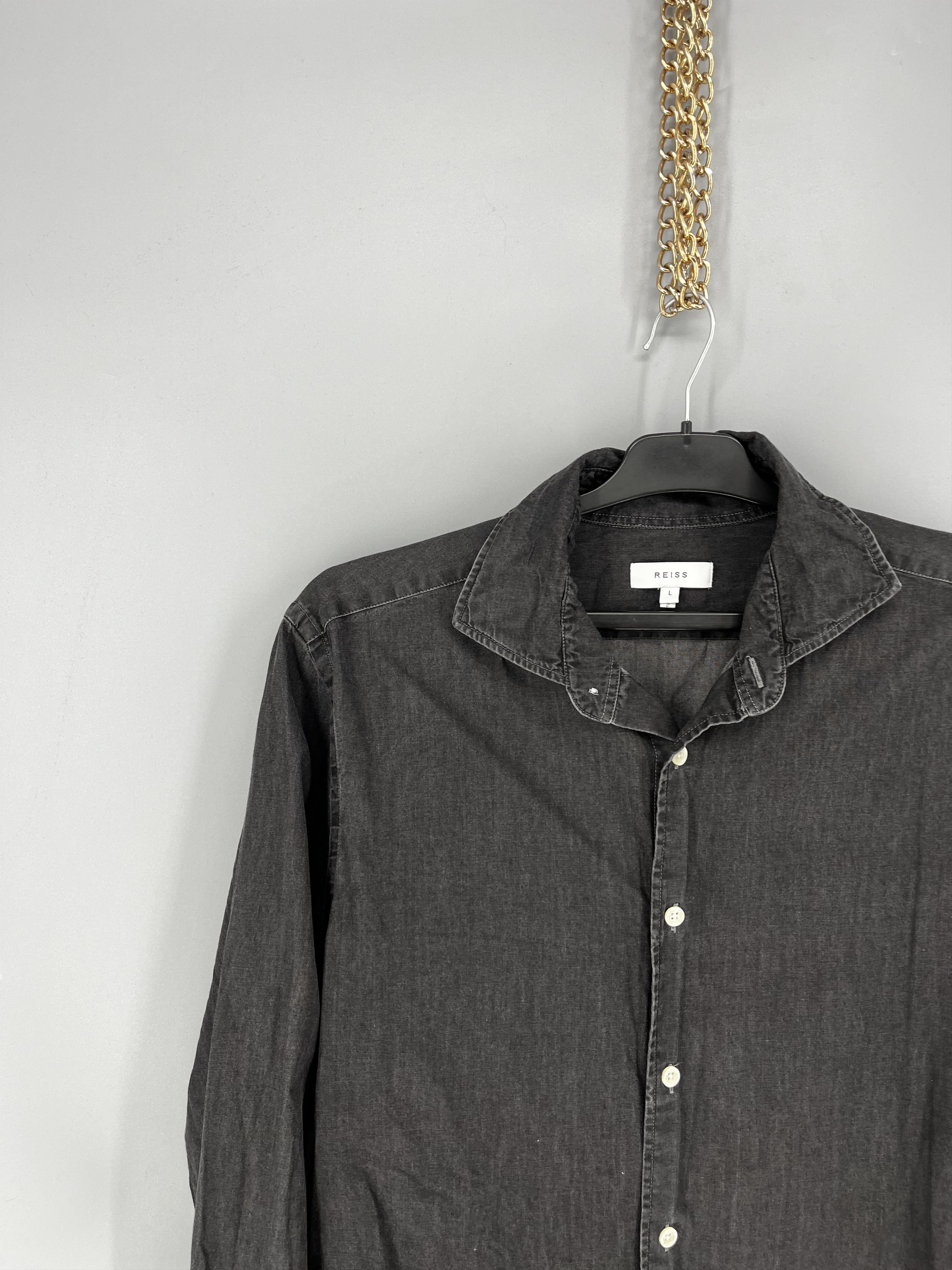 Reiss Reiss Mens Long Sleeve Knit Shirt Size L Size US L / EU 52-54 / 3 - 4 Thumbnail