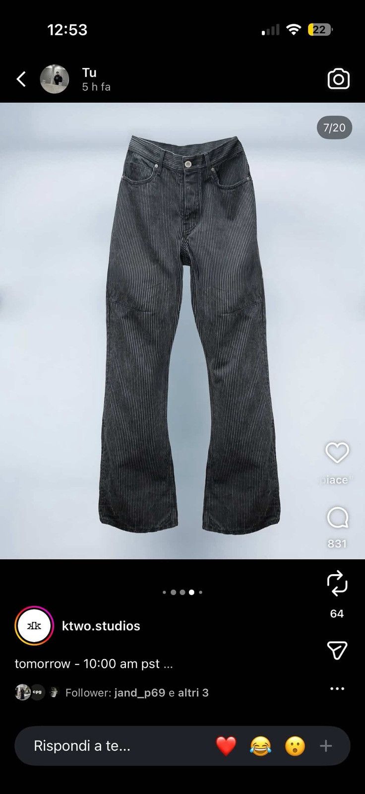 K-Two Studios k two 14oz hickory denim - bootcut oil Size US 32 / EU 48 - 2 Thumbnail