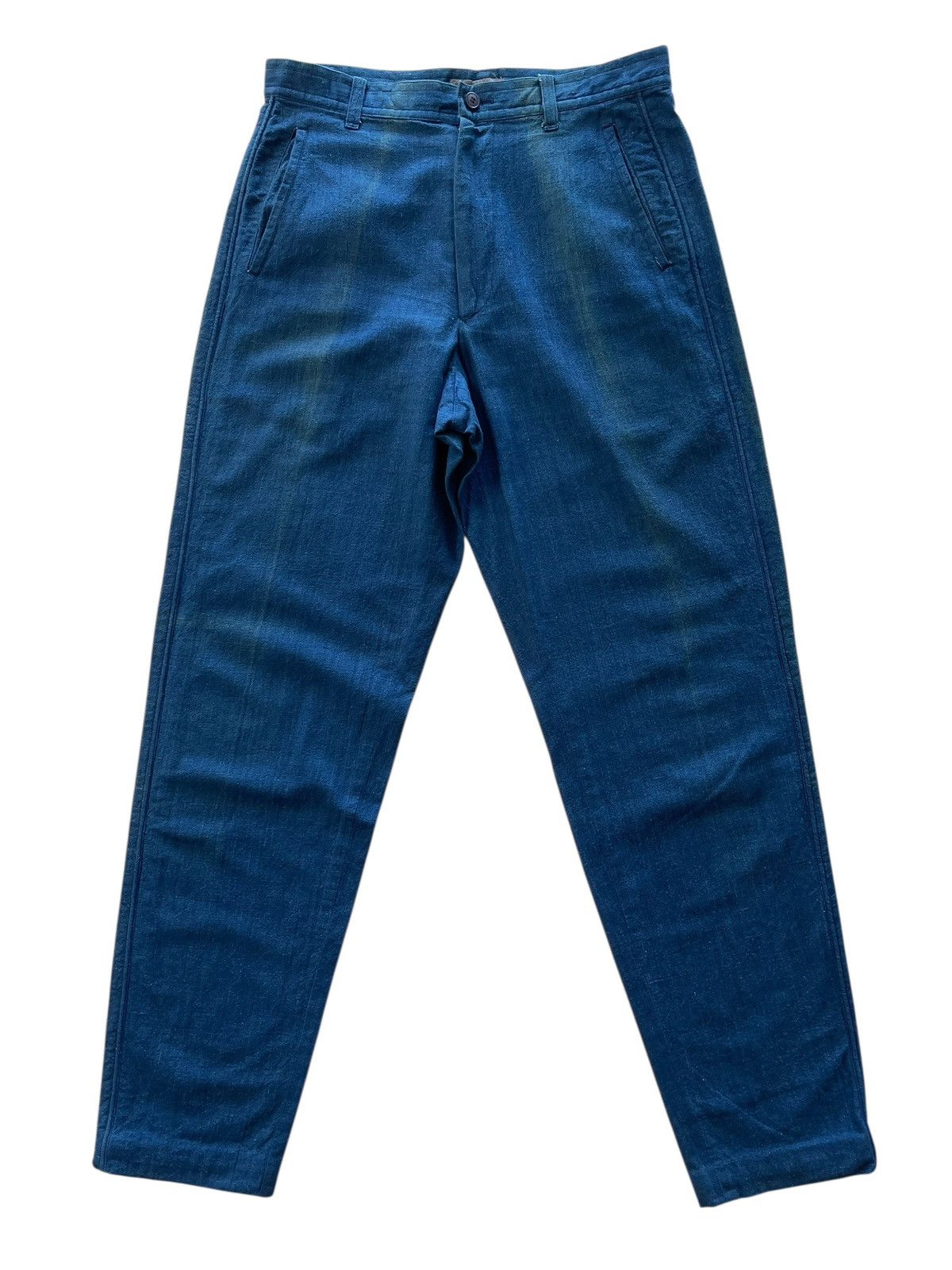 Issey Miyake 80s ISSEY MIYAKE MEN INDIGO TROUSERS PANTS Size US 31 - 2 Thumbnail
