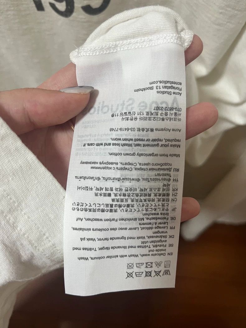 Acne Studios Acne Studios White letter long-sleeved shirt Size S / US 4 / IT 40 - 3 Thumbnail