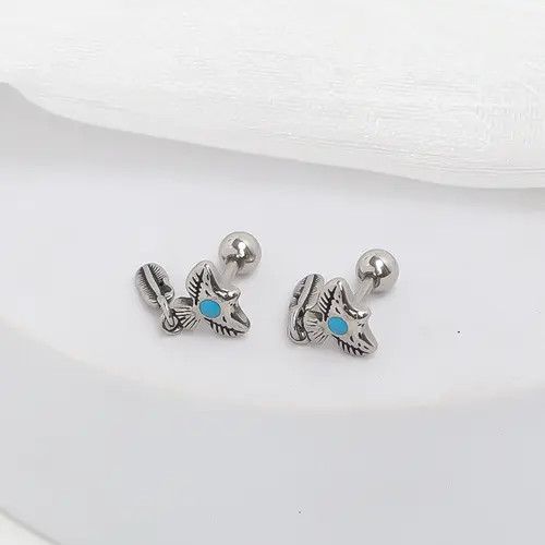Jewelry New Trend Earrings One Pairs Chrome Jewelry Size ONE SIZE - 2 Thumbnail