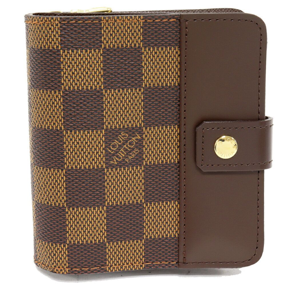 Louis Vuitton Louis Vuitton Compact Zip Damier Wallet Canvas Short Wallet N61668 DUTY FREE for USA