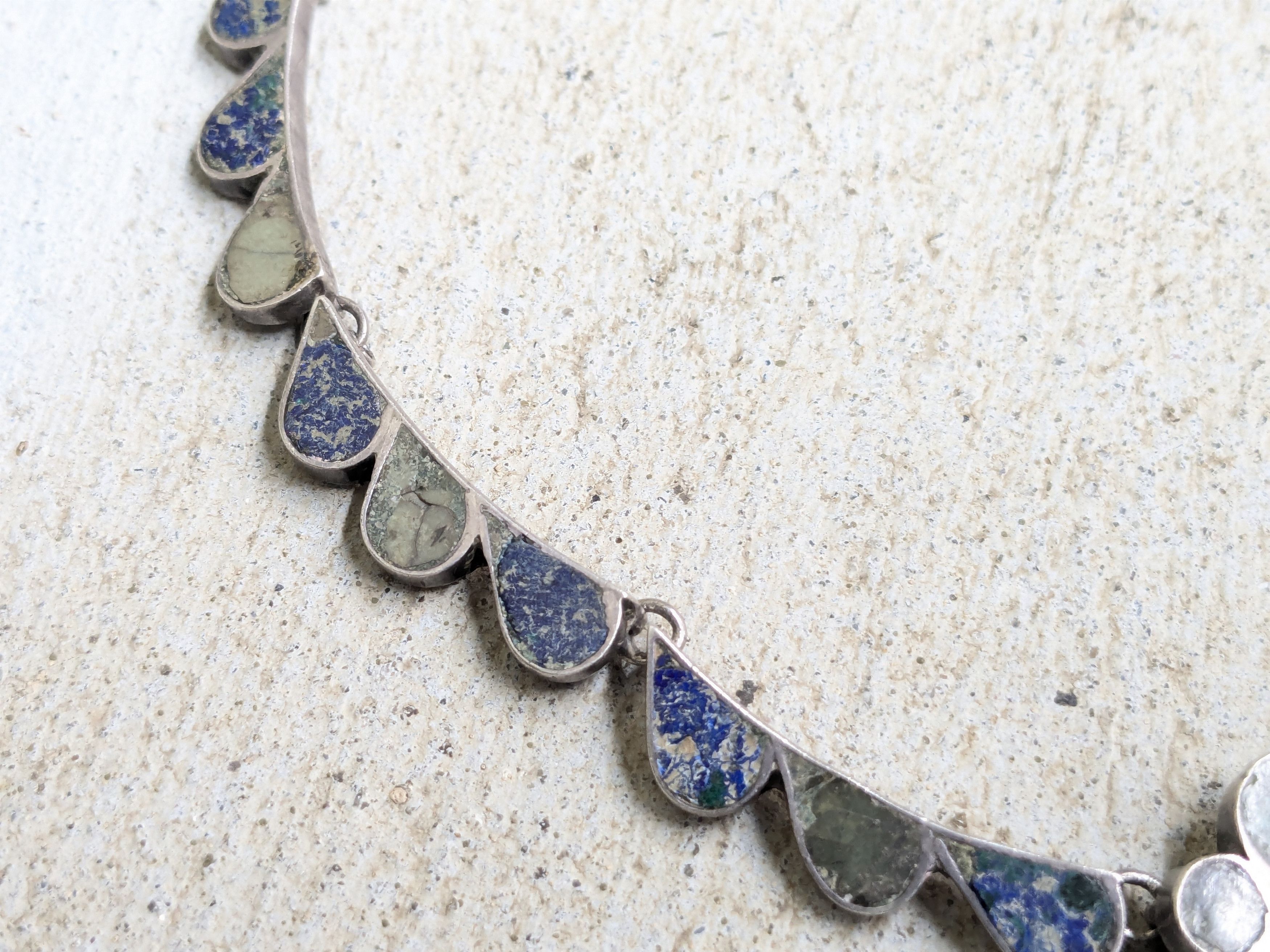 Vintage Vintage Sterling Silver Necklace Bracelet Turquoise Mask Size ONE SIZE - 7 Thumbnail