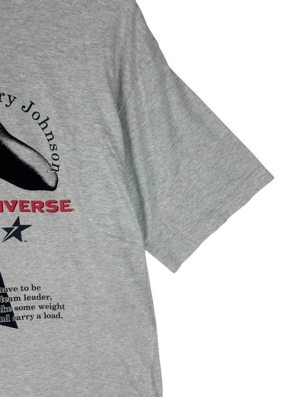 Converse × Vintage Vintage 90s Larry Johnson Converse T-Shirt– Rare NBA Size US M / EU 48-50 / 2 - 3 Thumbnail