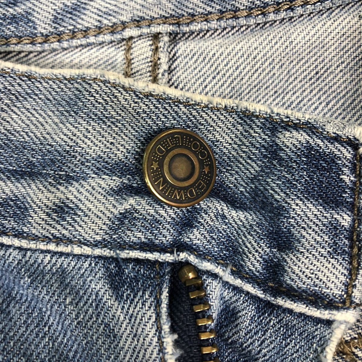 Japanese Brand × Vintage 🔥VINTAGE BIKER DENIM JEANS EDWIN JAPAN ISSEY MIYAKE Size US 32 / EU 48 - 16 Thumbnail