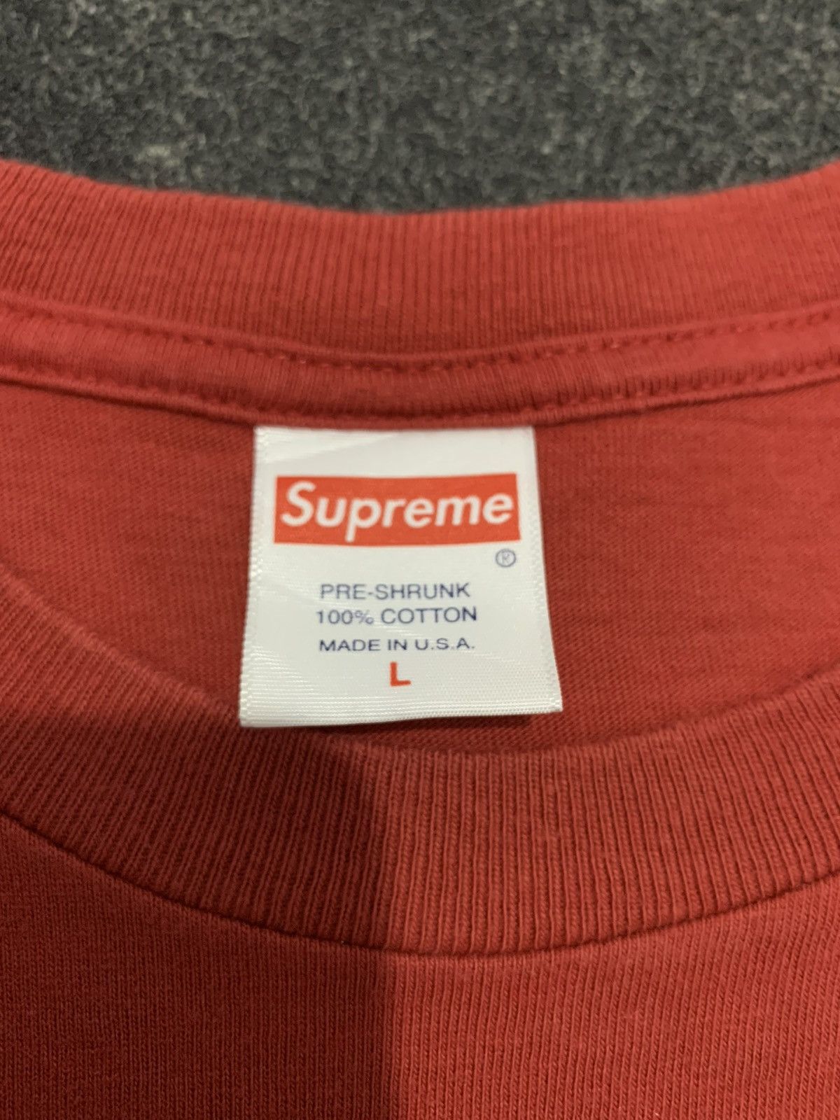 Supreme Supreme blank tee red Size US L / EU 52-54 / 3 - 5 Thumbnail
