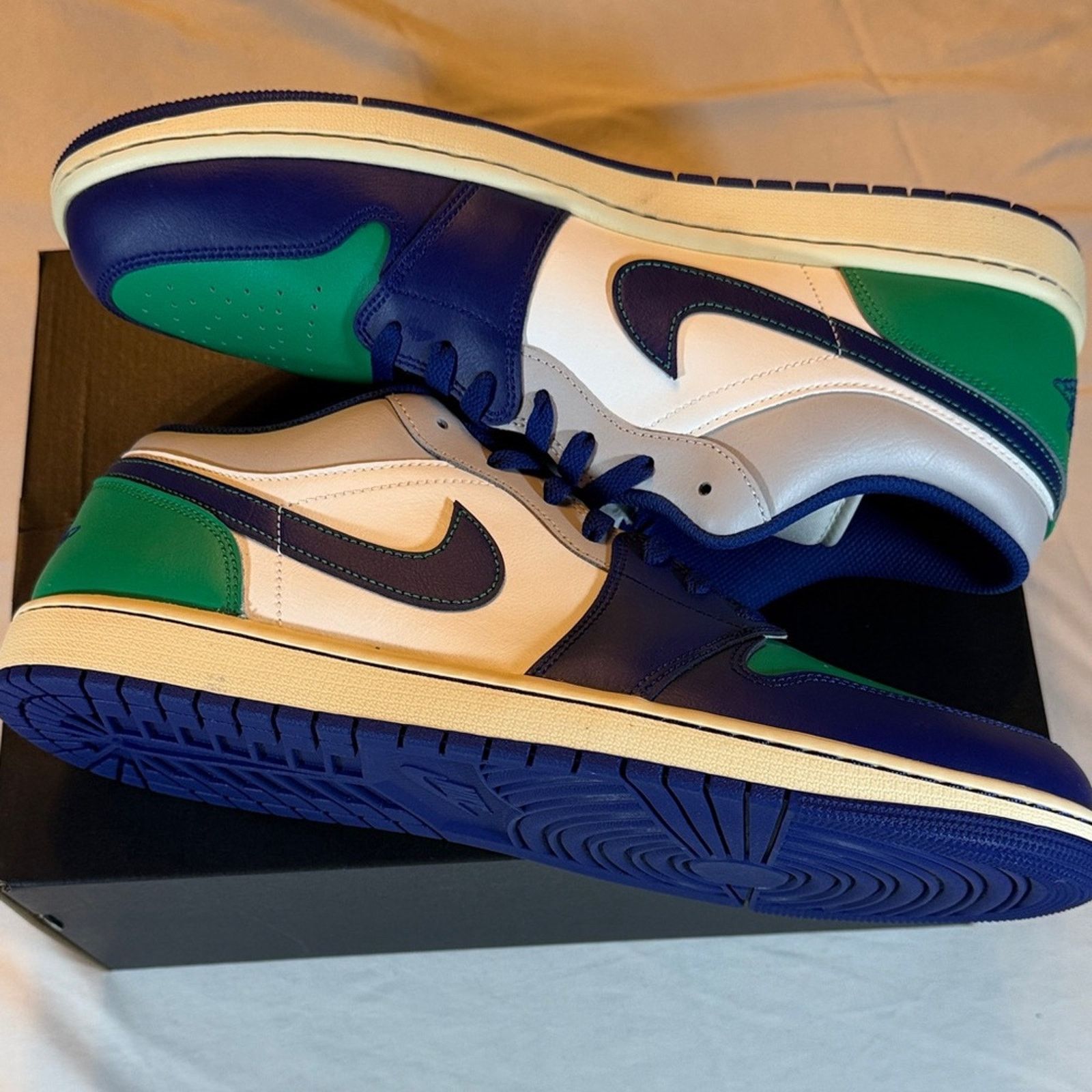 Nike Jordan 1 Low - Sail/Deep Royal Blue sz 15 Size US 15 / EU 48 - 3 Thumbnail