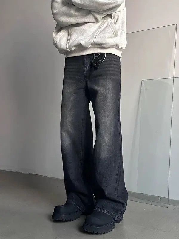 Japanese Brand Honoka x Mayu Washed vintage baggy Y2K street jeans Size US 32 / EU 48 - 1 Thumbnail