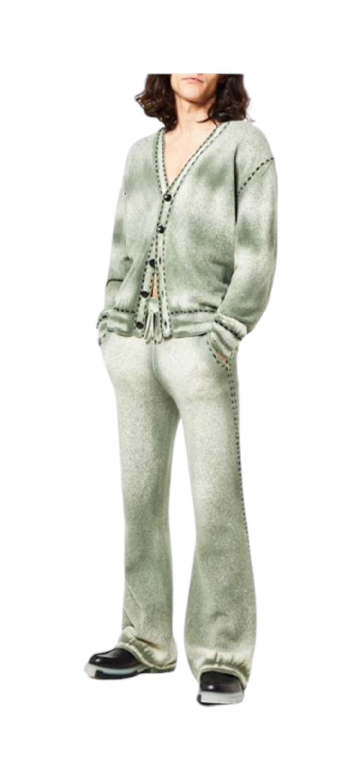 Amiri AMIRI PIGMENT SPRAY CARDIGAN MENS Size US L / EU 52-54 / 3 - 2 Thumbnail