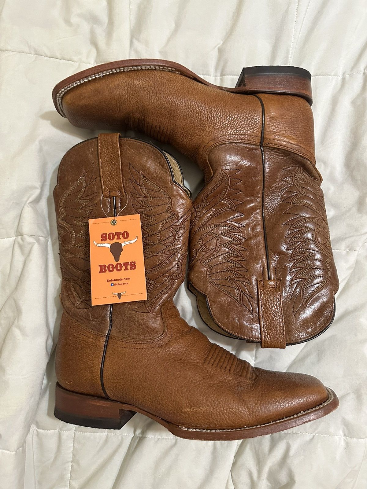 Cowboy Equipment Soto Broad Square Toe Cowboy Boots size 10 Size US 10 / EU 43 - 2 Thumbnail